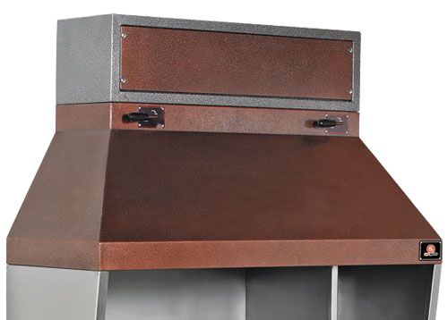 Vägg‑kolgrill - 1600x750x2350 mm - rostfritt stål AISI 304 - inkl. underrede med underhylla, 2 justerbara kolbaljor, arbetsbänk i rostfritt stål 20 cm, tippbar låda för kollagring, asksamlingslåda