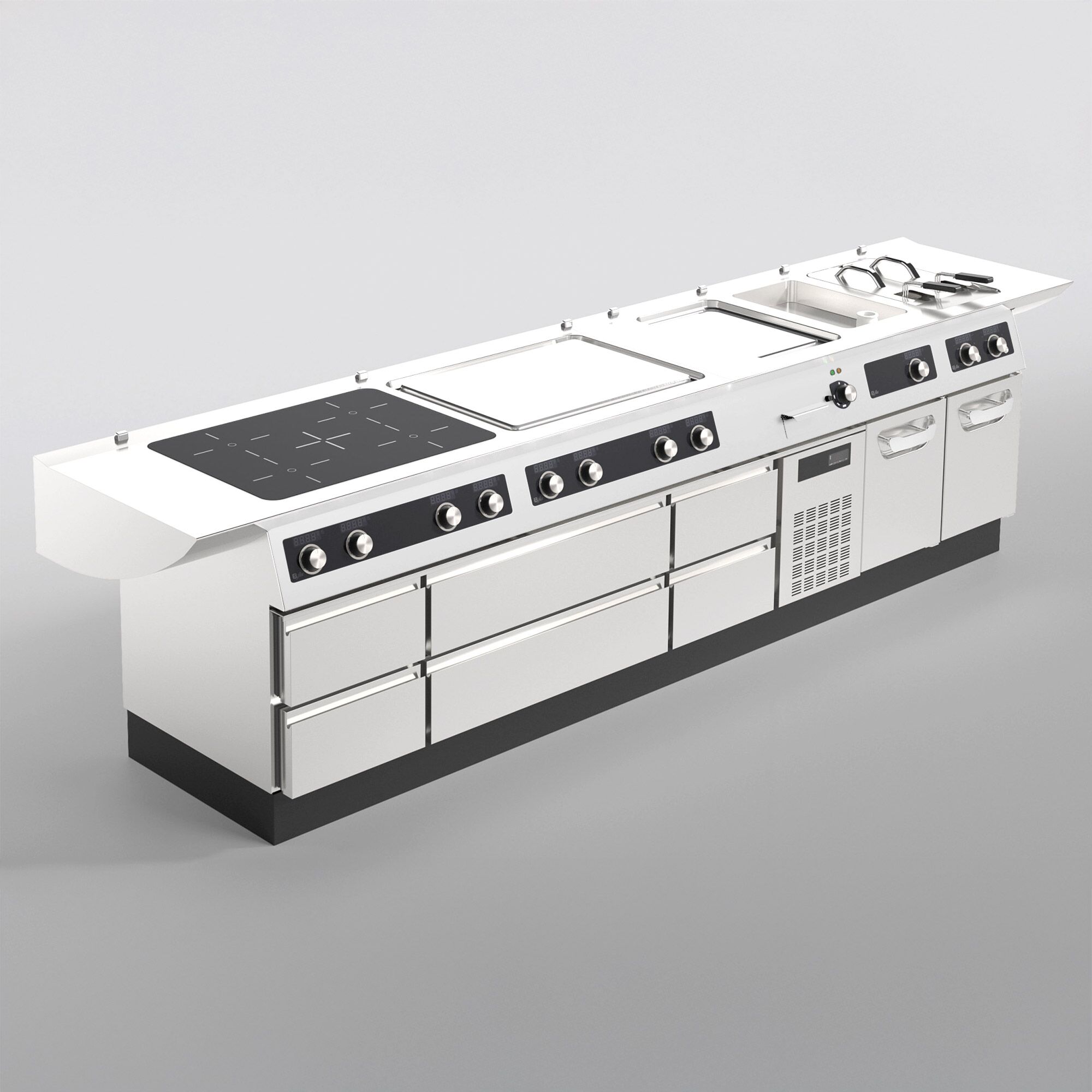 Braisière électrique multifonctions - 4,8kW - 11,5litres - 400mm - Bflex Digital