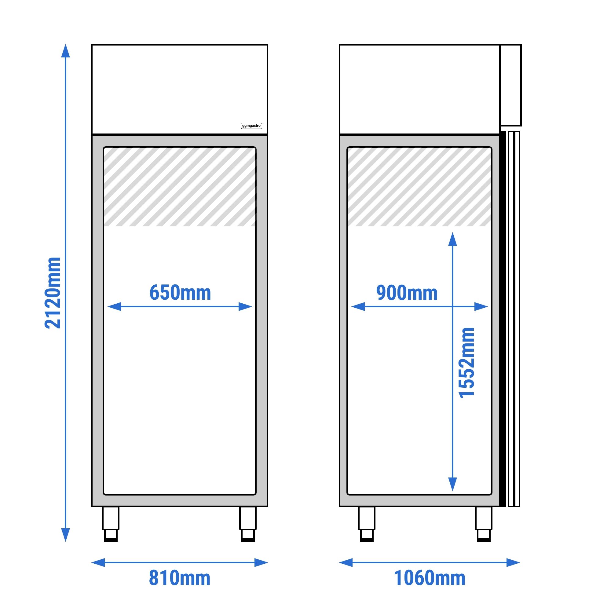 Armoire de fermentation contrôlée - Commande tactile - 20x EN 600x400mm - 901L