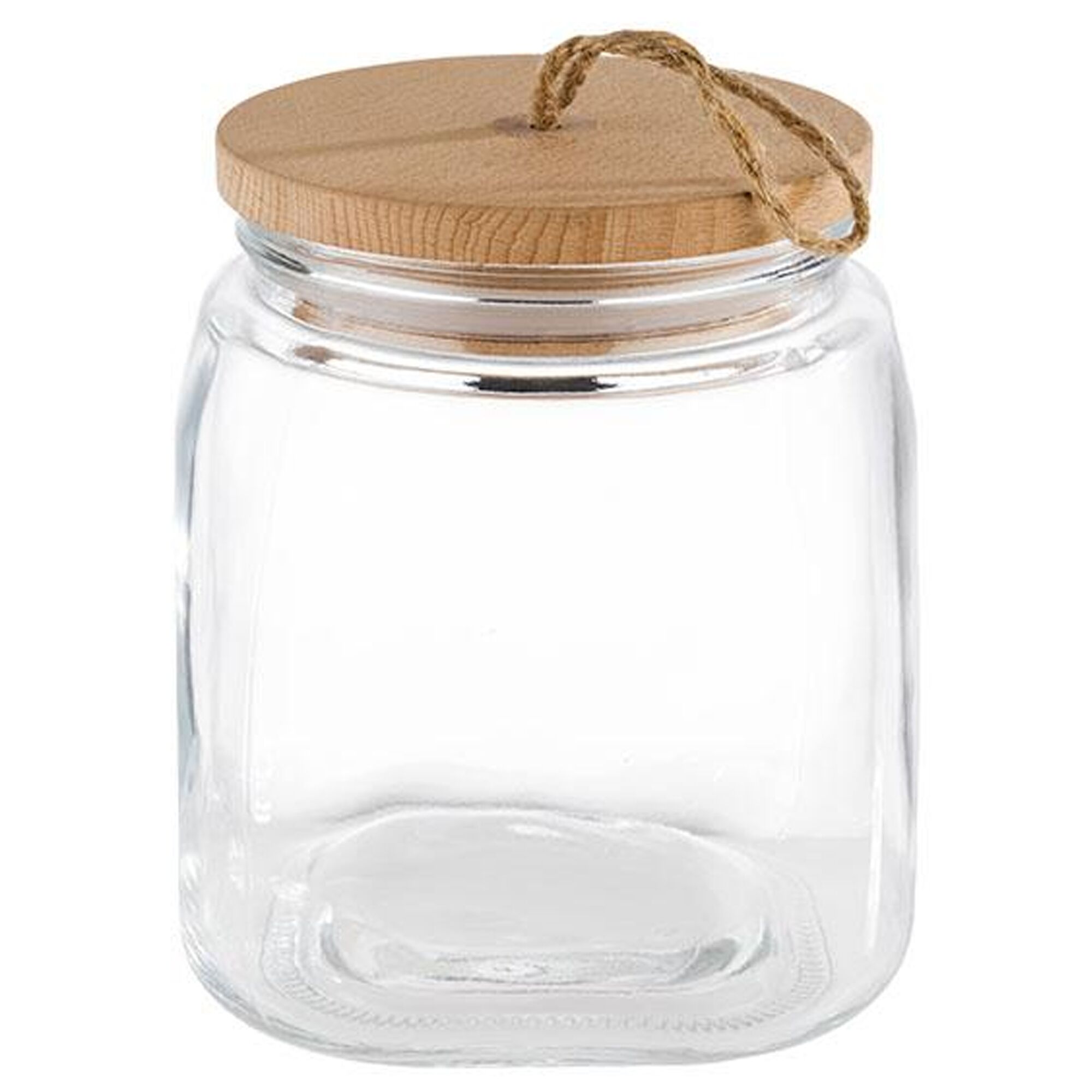 (6 pcs) Storage jar - WOODY - 2 l