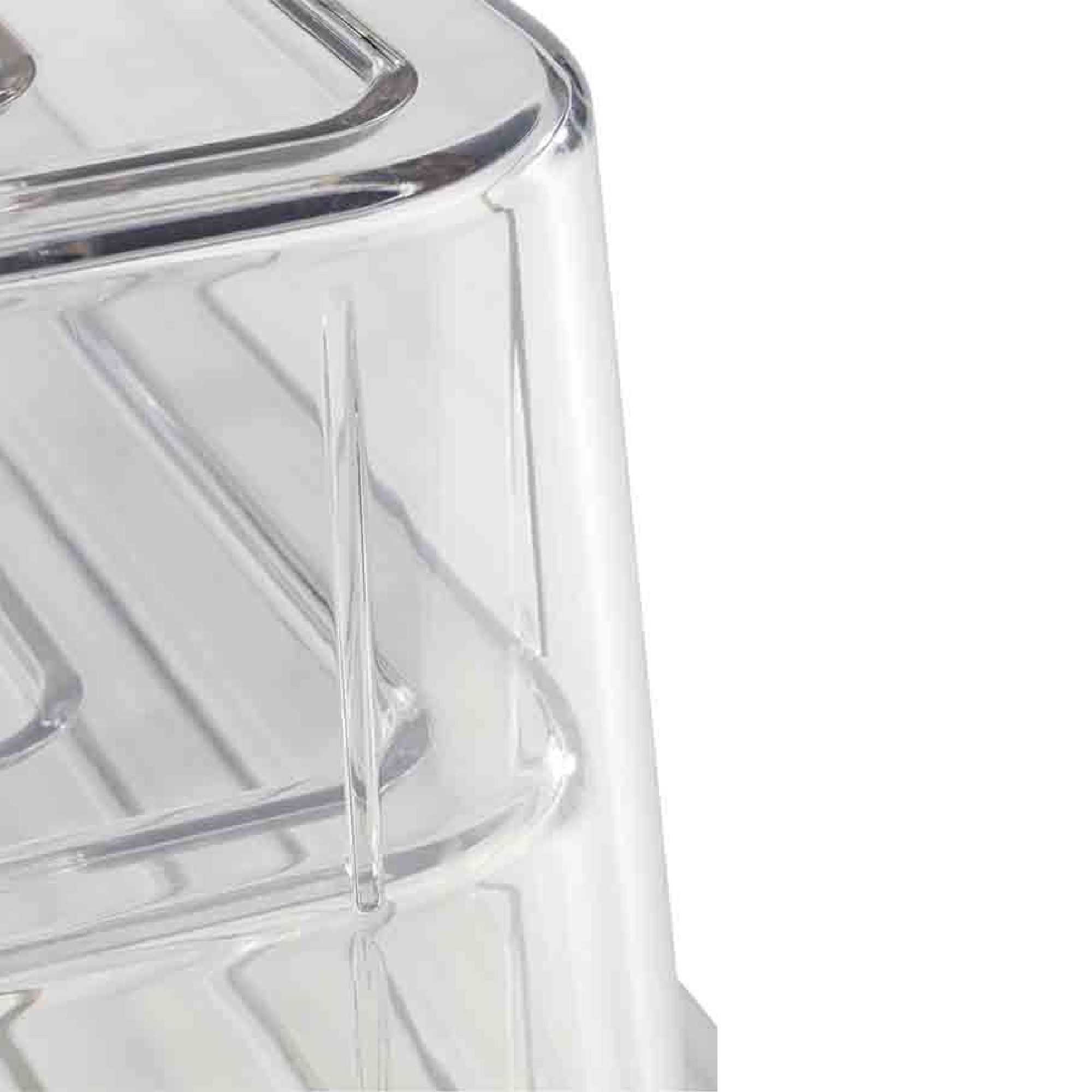 (6 pcs) Couvercle de présentation - Empilable - GN 1/2 - Polycarbonate - 325x265mm - Hauteur:95mm