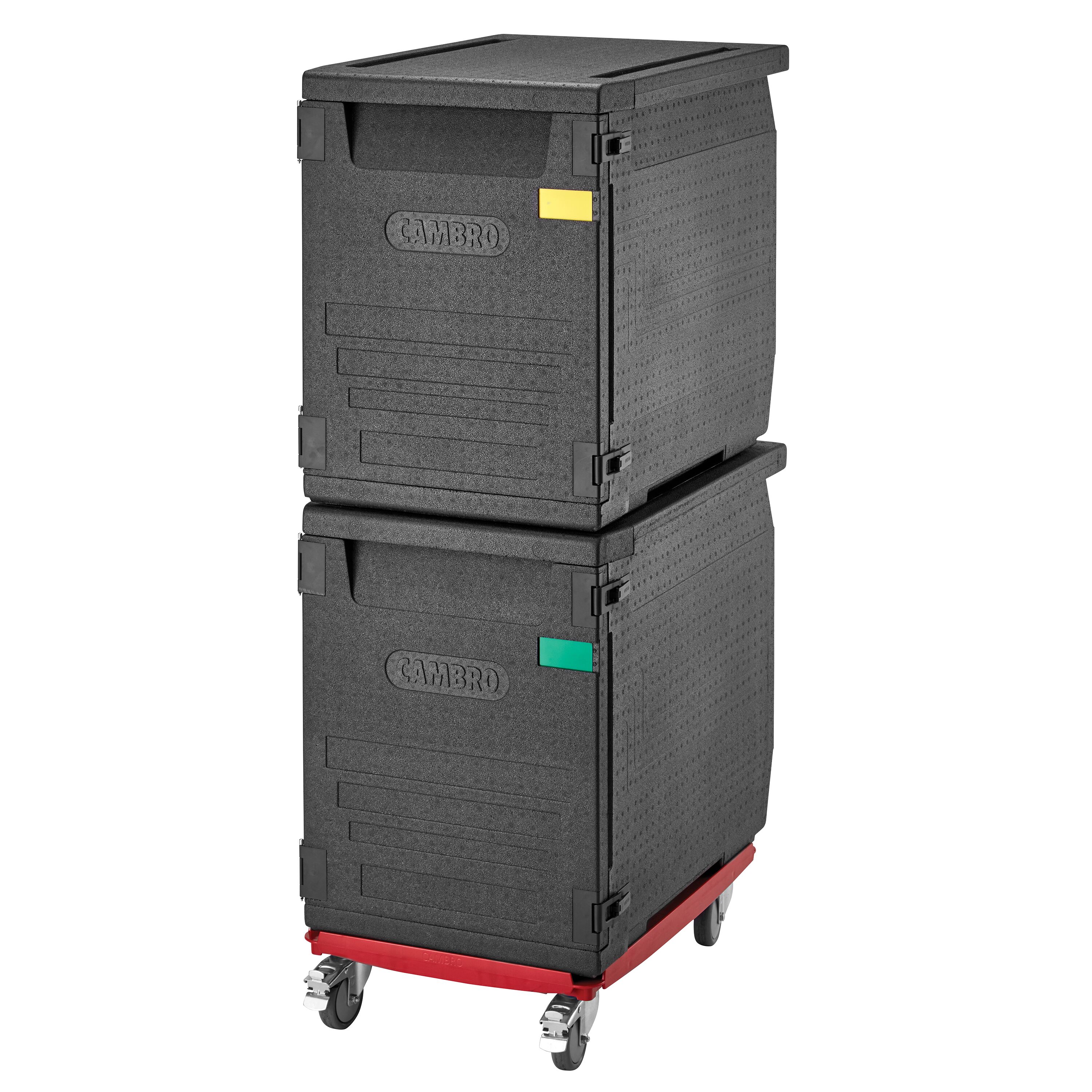 CAMBRO | CAM GOBOX® - Frontloader - EN 600x400 - mit 9 Auflageschienen - Schwarz