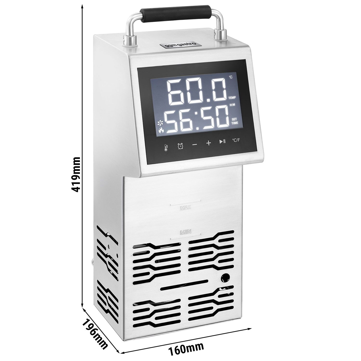 Bain-marie sous vide Professionnel - capacité max. 80 litres - 2 kW