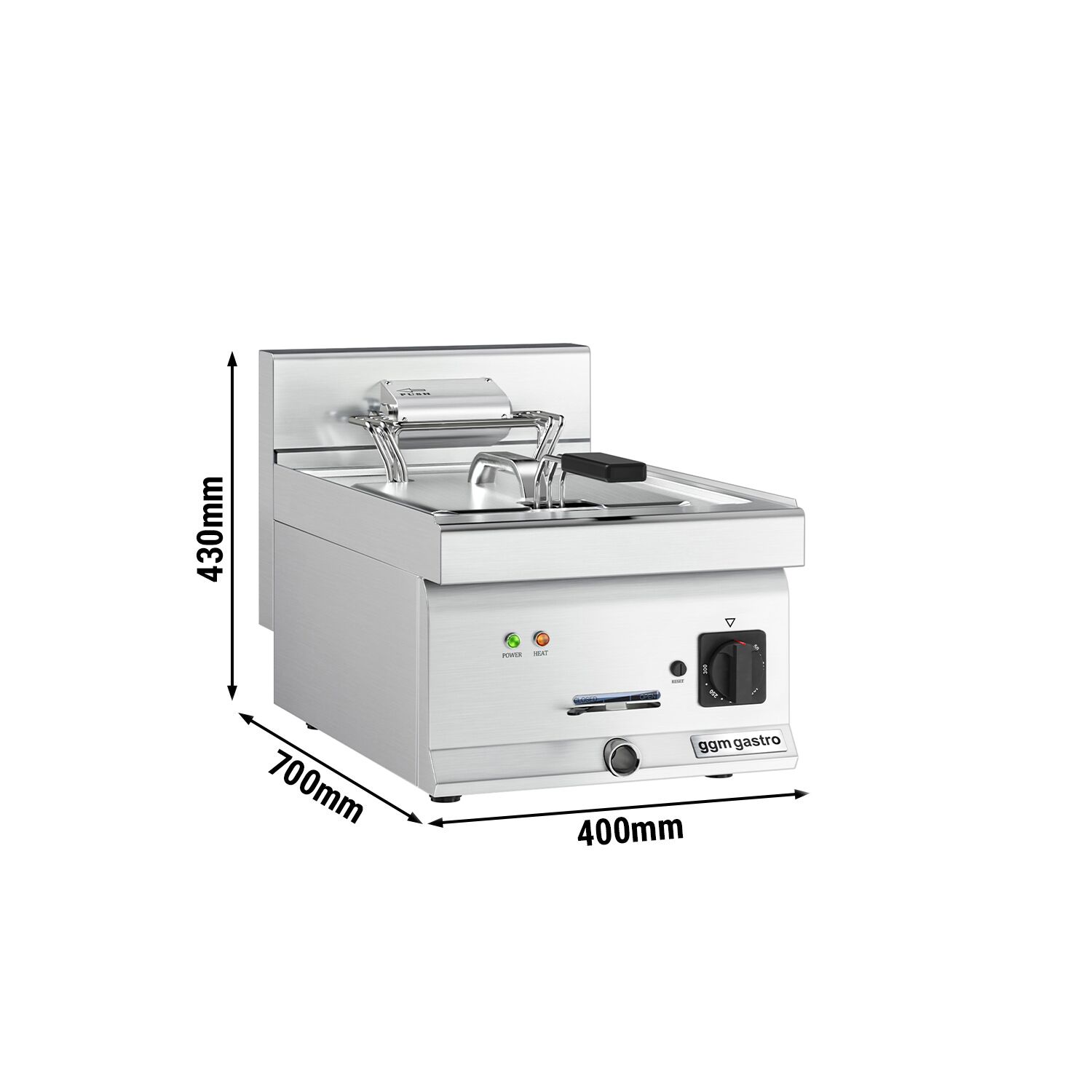 Friteuse électrique – 10 litres – 9 kW