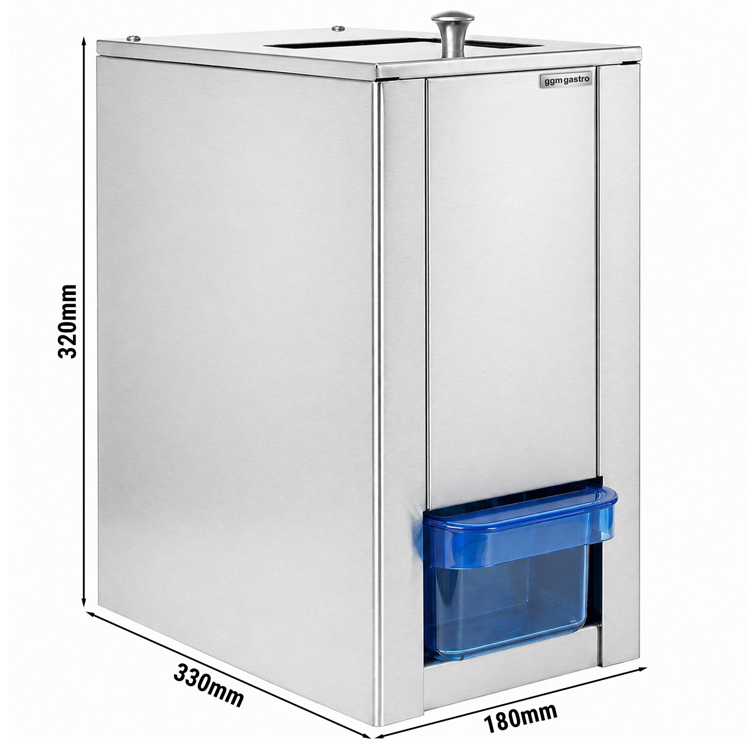 Broyeur à glace - 3kg/min - Acier inoxydable - trémie 1kg