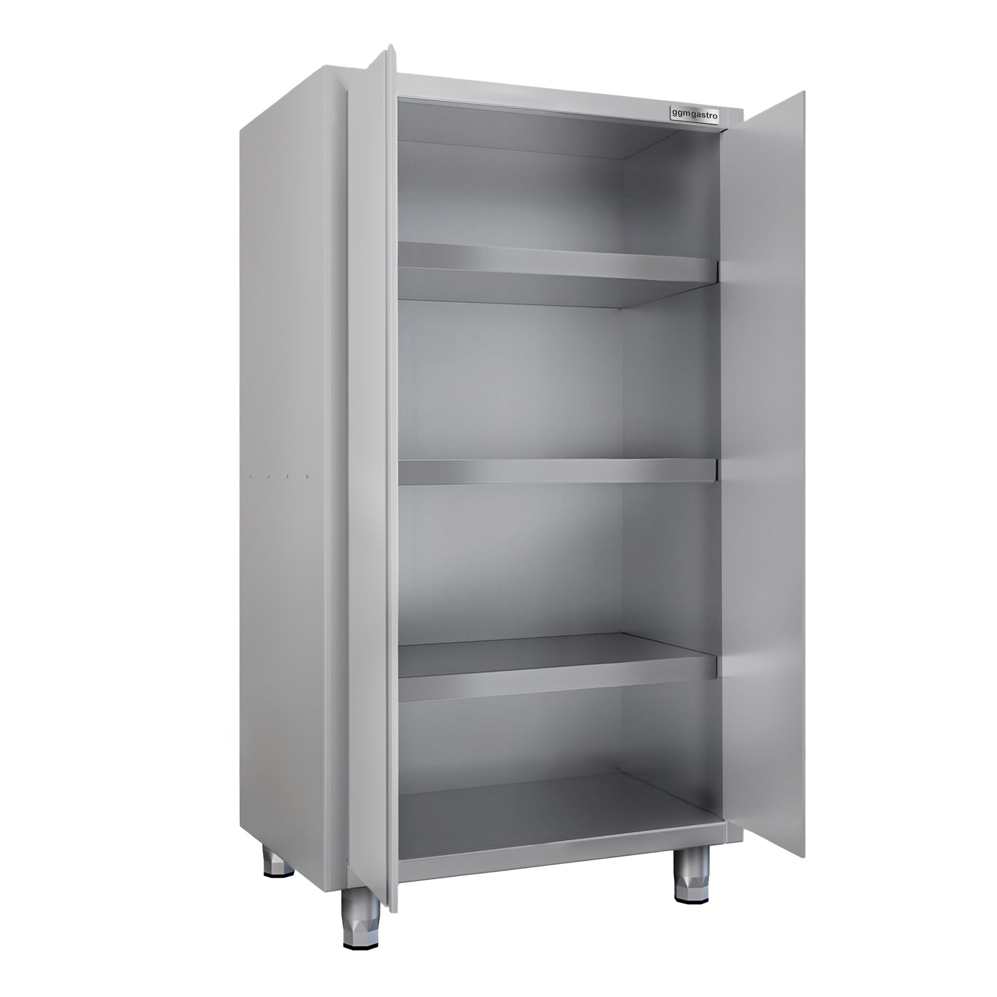 Armoire de travail en inox ECO - 1000x700mm - 2 portes battantes - Hauteur: 1800mm