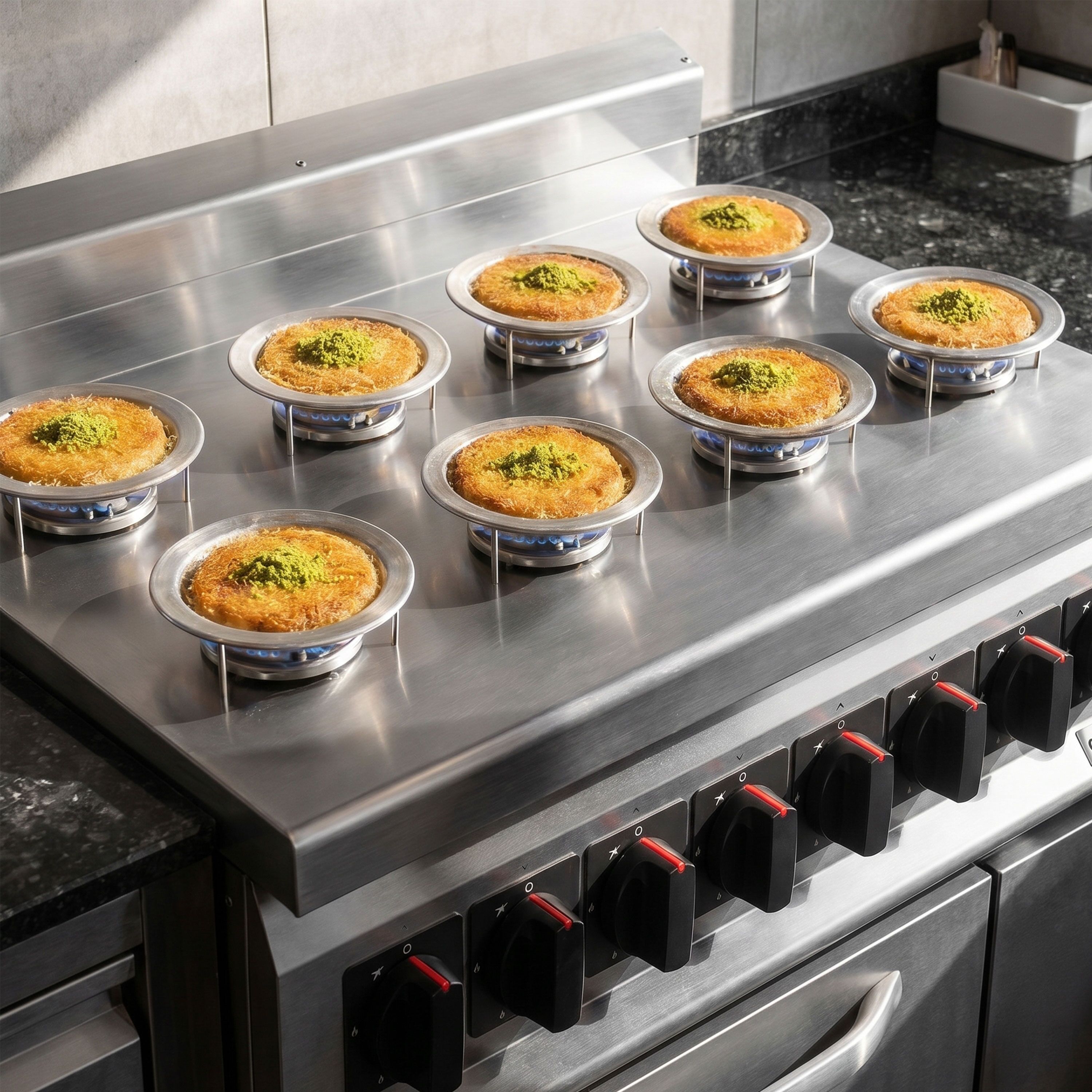 Künefe gas stove - 22 kW - 8 burners