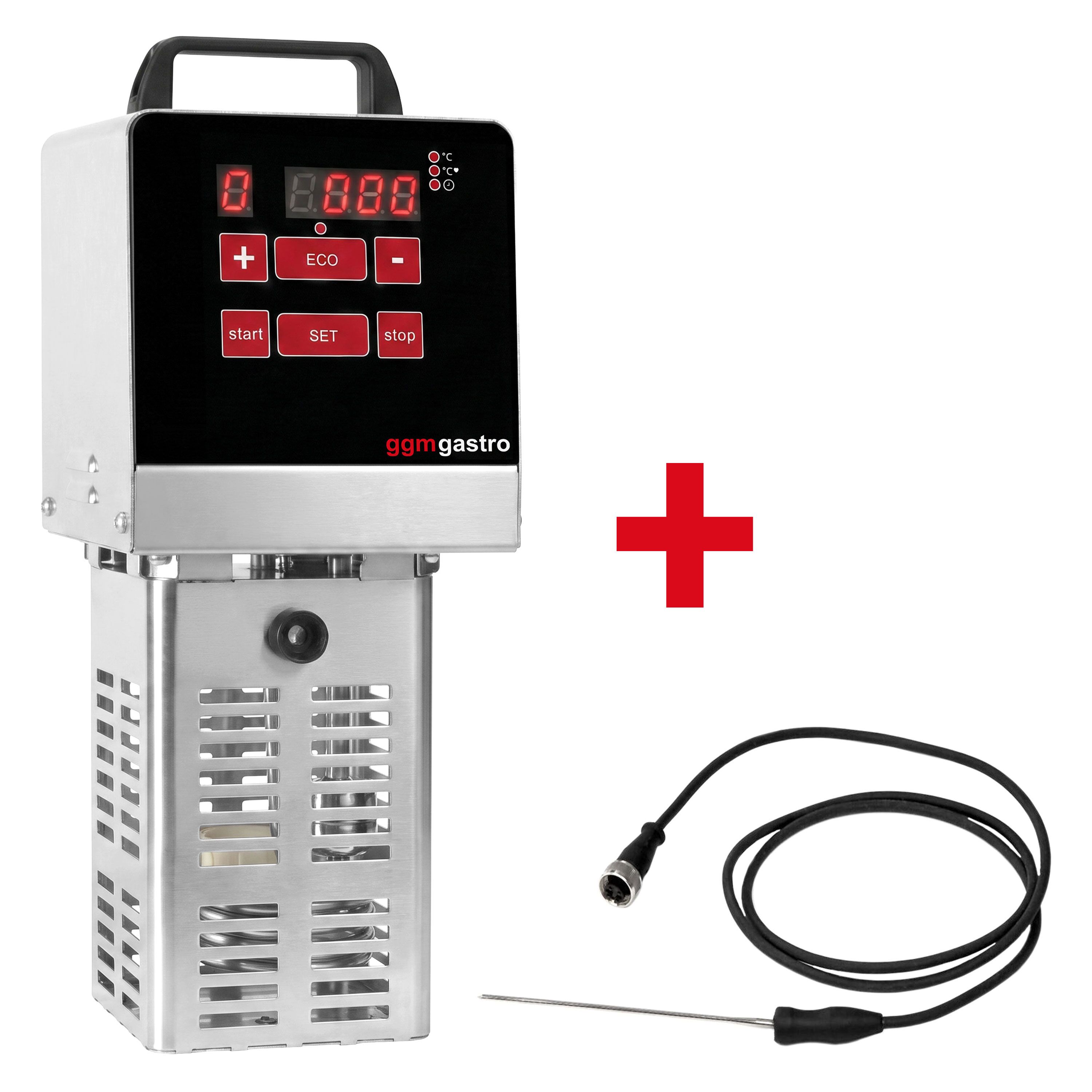 Sous‑vide cirkulační vařič Profesionální - max. 50 l - 2,1 kW - vč. vpichové sondy