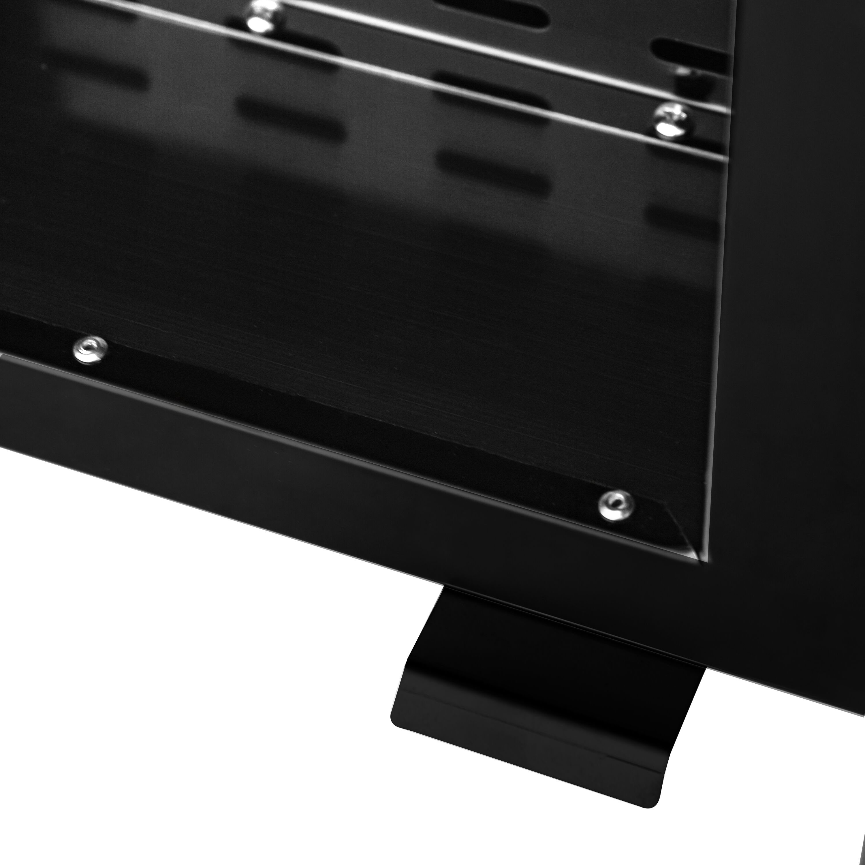 Compact Fumoir électrique professionnel - Commande mécanique - avec 2 étages et porte vitrée - 433x472mm - Noir