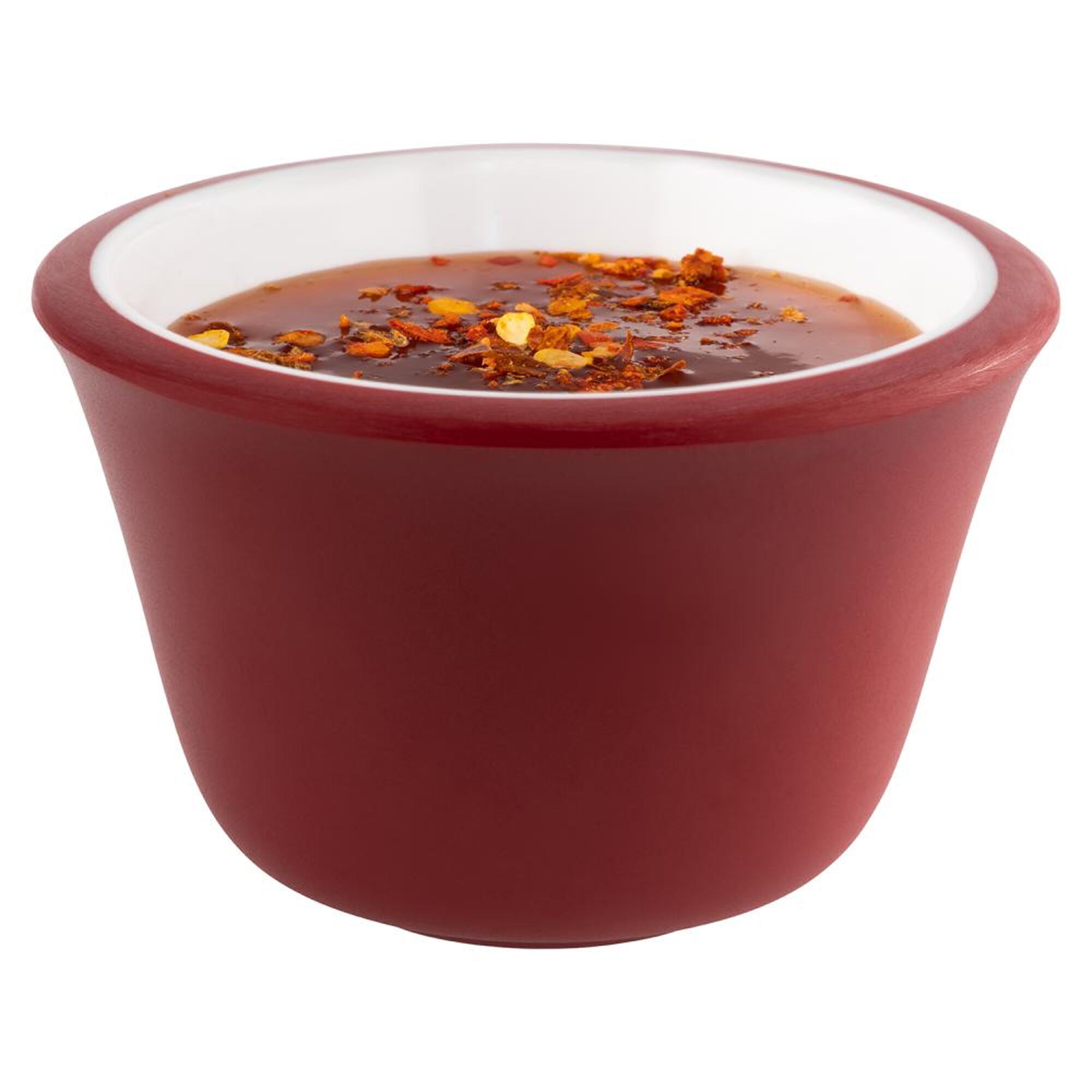 (6 pièces) Coupelles à sauce - lot de 6 - Melamine - 40 ml - Ø 60 mm - Rouge