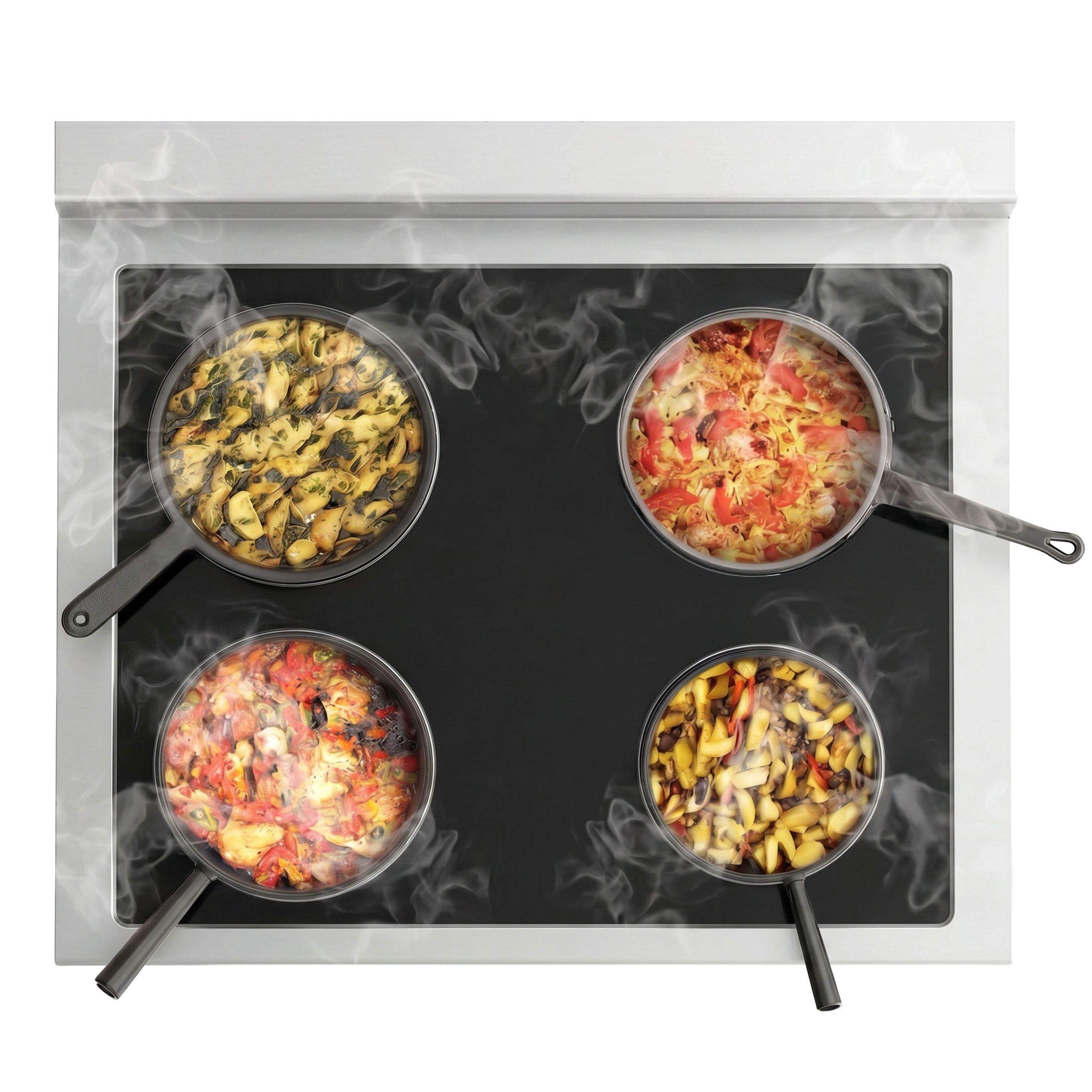 Cuisinière à induction - 14 kW - 4 plaques de cuisson