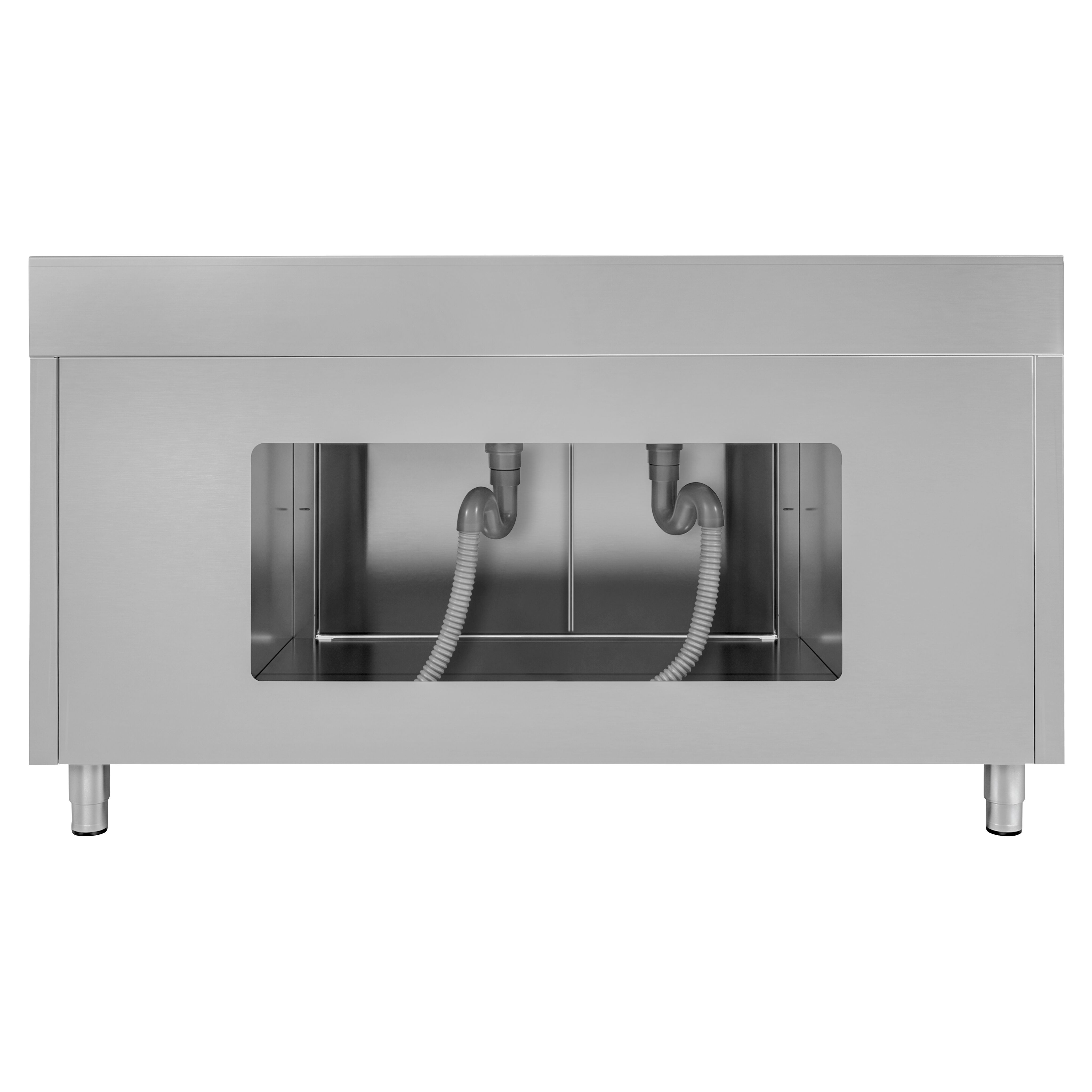 Commercial Sink Cabinet ECO - 1800x700mm - with 2 bowls centre