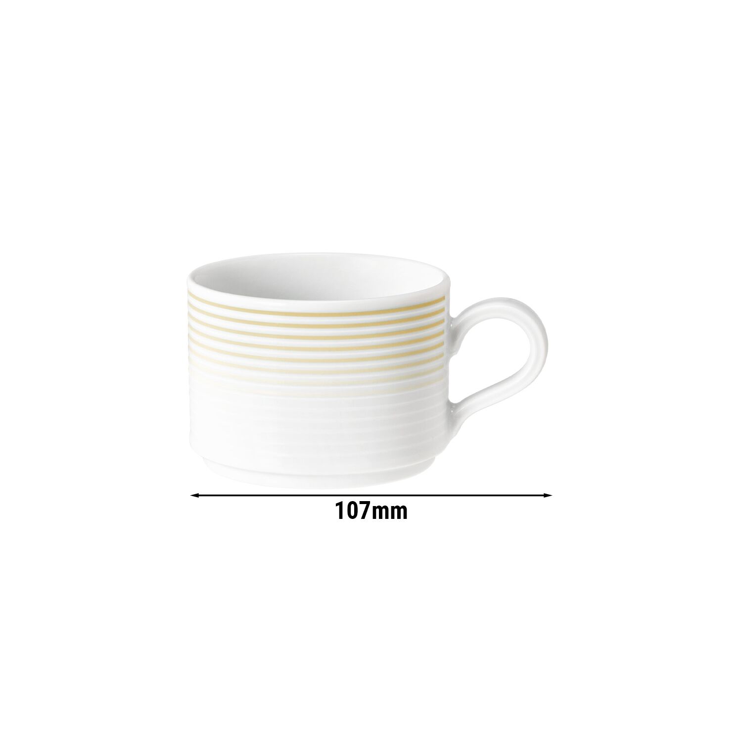(6 pieces) SELTMANN WEIDEN | Porcelain Coffee Cups Blues – Sand Beige – 180 ml – Dishwasher, Microwave & Oven Safe