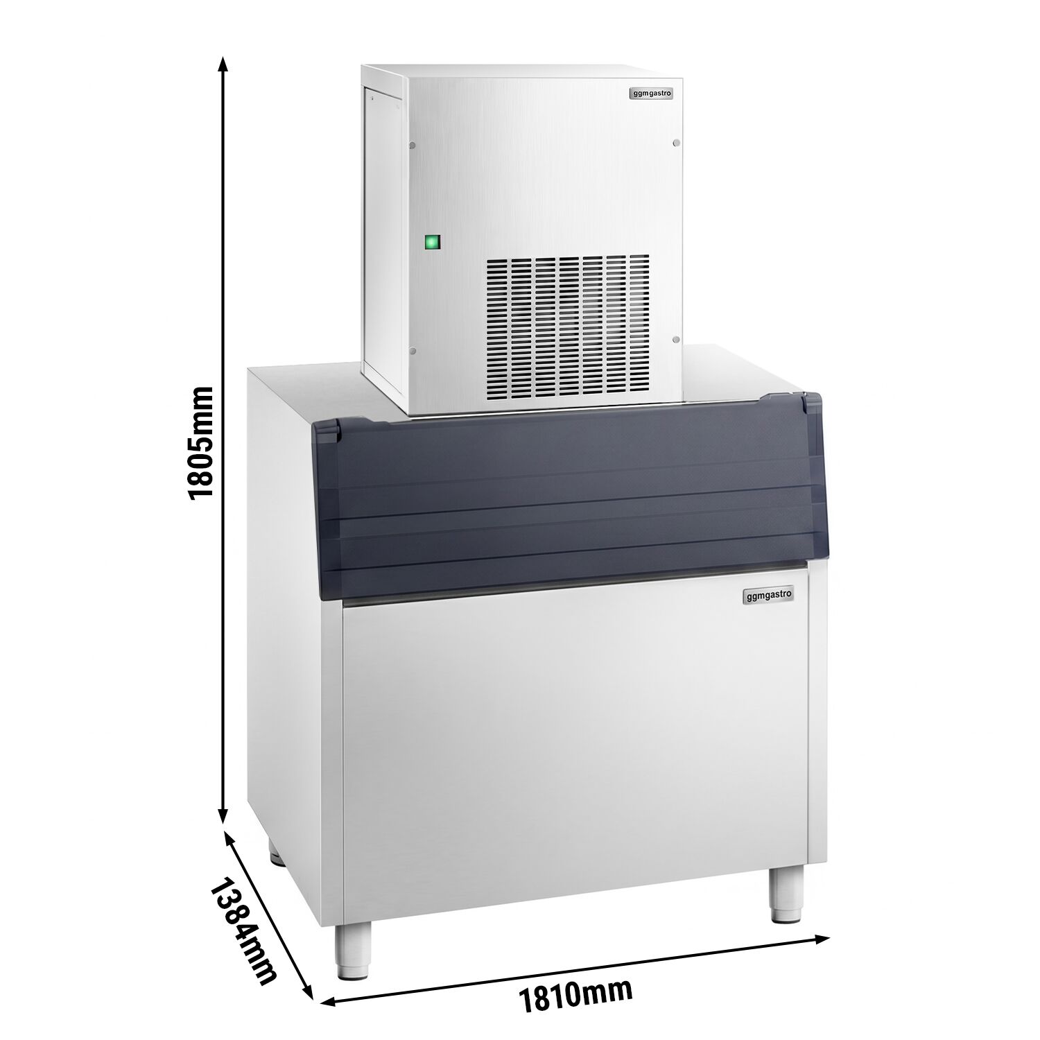 Premium PLUS moduláris jégdaráló – 270 kg/24, 350 kg-os jégtárolóval együtt