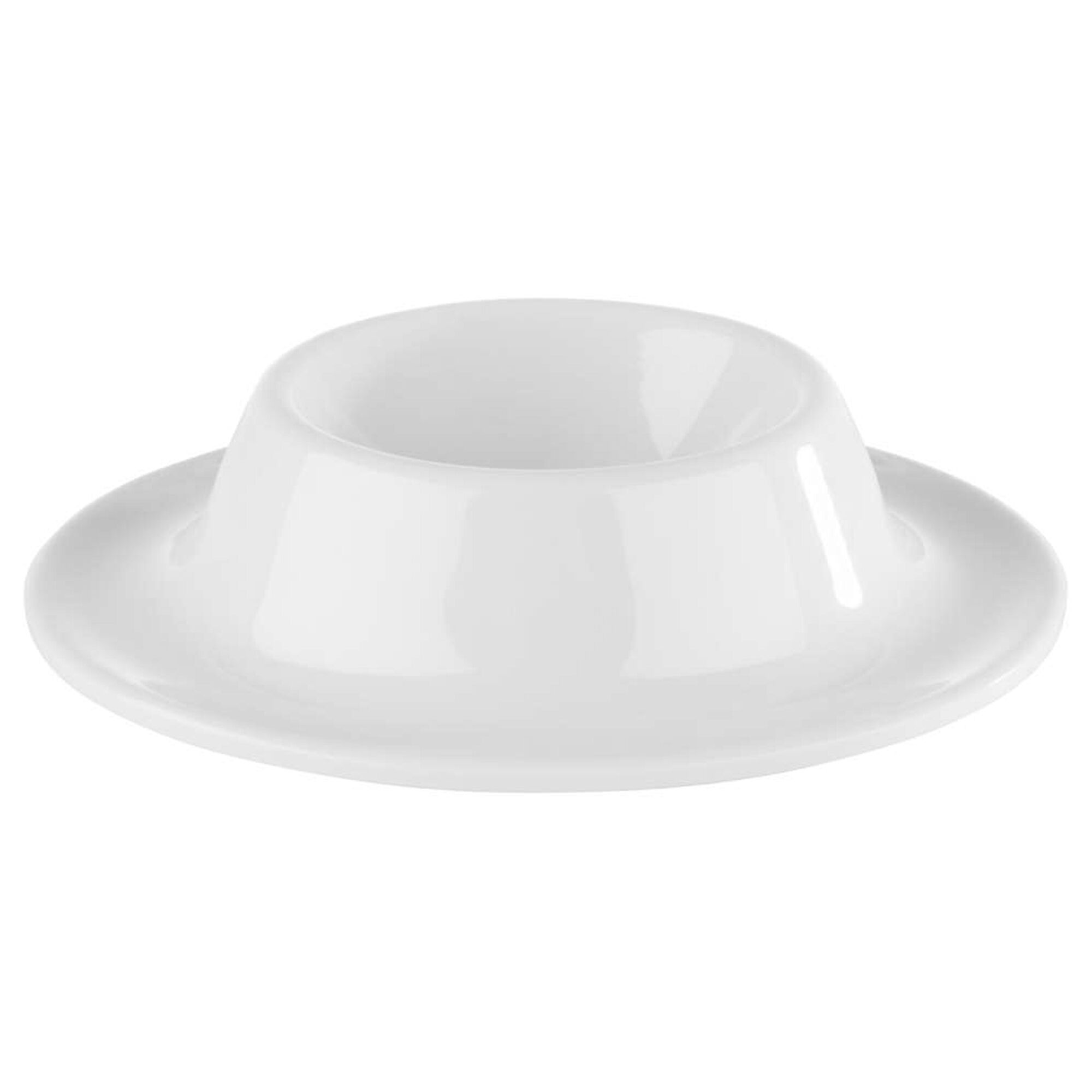 (6 pcs) Coquetier EGGY - Mélamine - Ø 85mm - Blanc