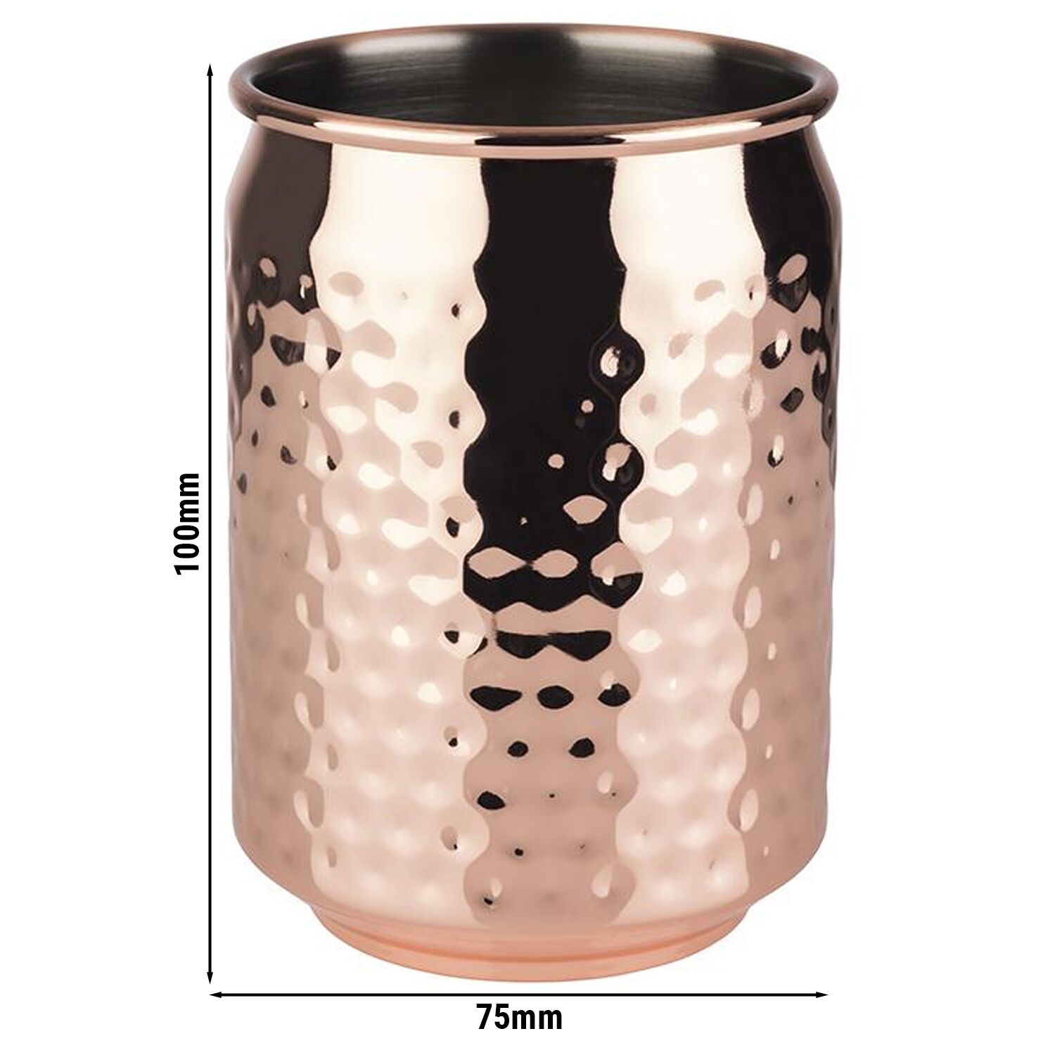 (6 pcs) Gobelet à milkshake COOL - 350ml - Cuivre