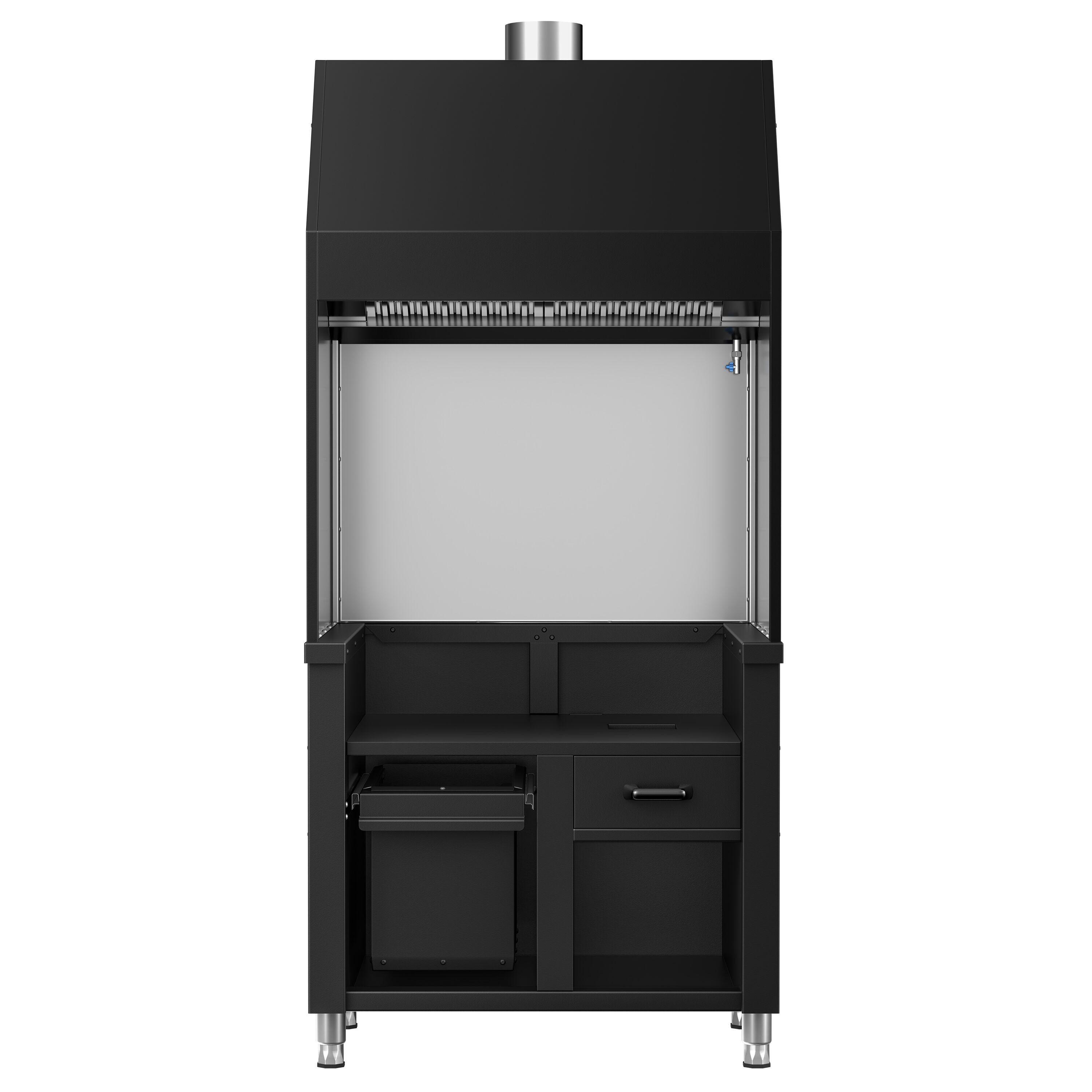 Neutral Element for Charcoal & Gas Grill - 960x890x2150mm - Black - compatible with KGE800 & GGE800