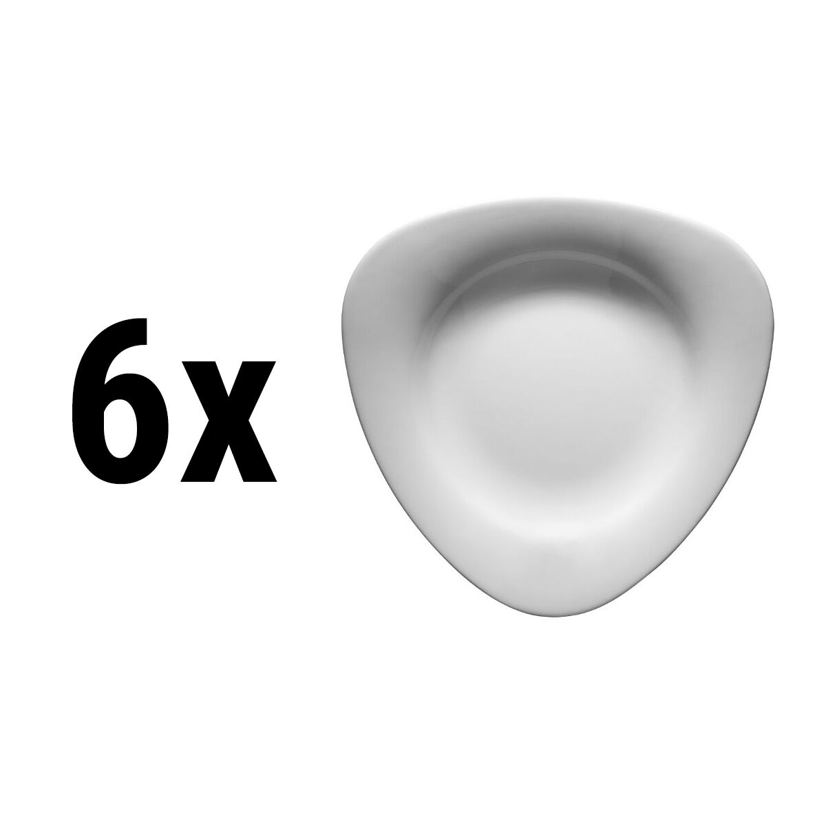(6 Stück) Teller flach - 30 cm