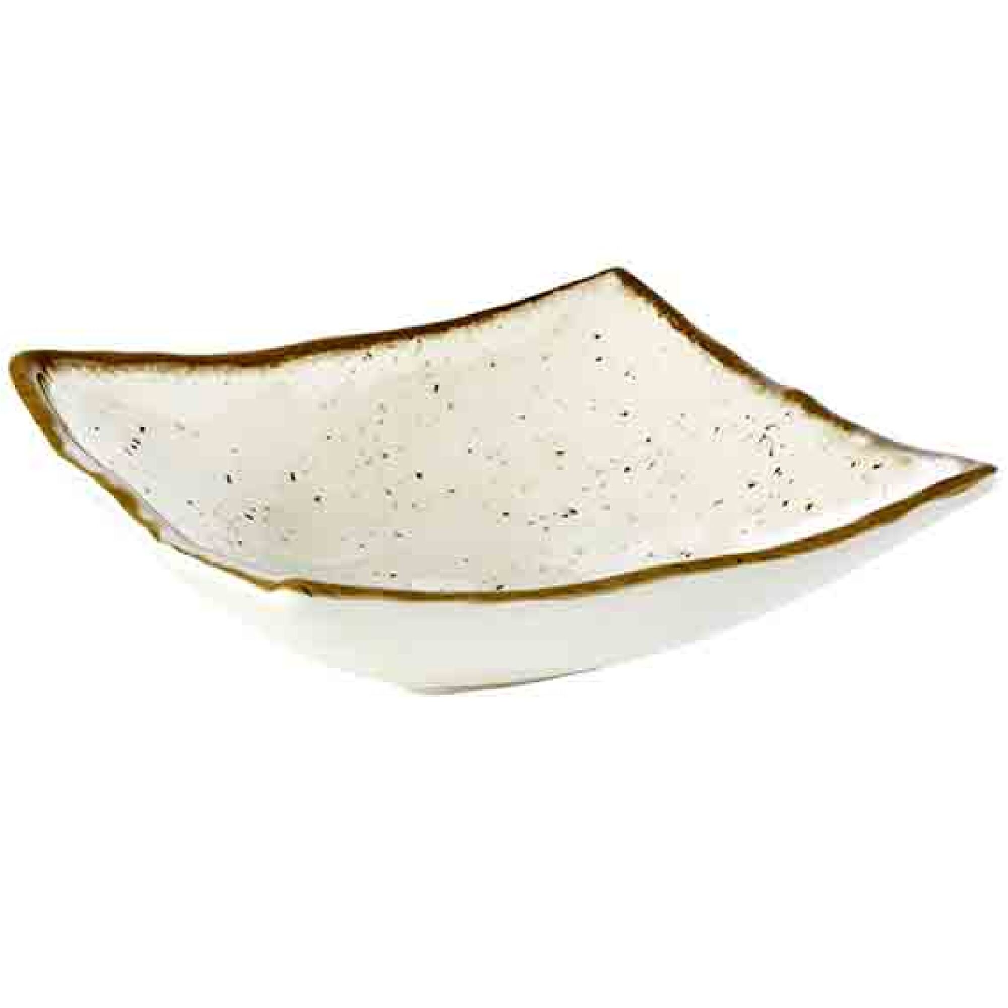 (6 pcs) Coupe - STONE ART - Mélamine - 0,5L - carré - lot de 6 - 190x190mm - Profondeur : 60mm - Blanc/Brun