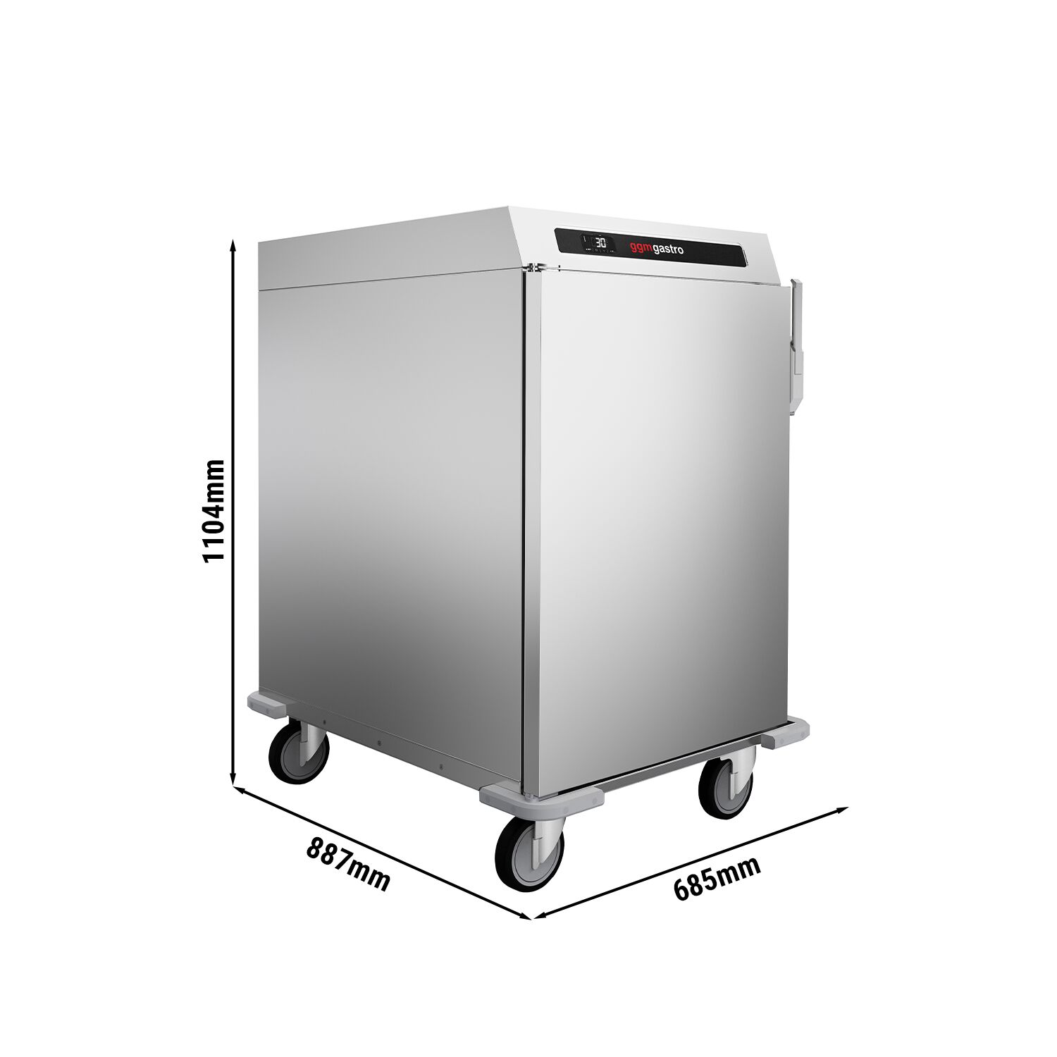 Bankettwagen Premium - Beheizt - 6x GN 2/1 oder 12x GN 1/1 - Digital