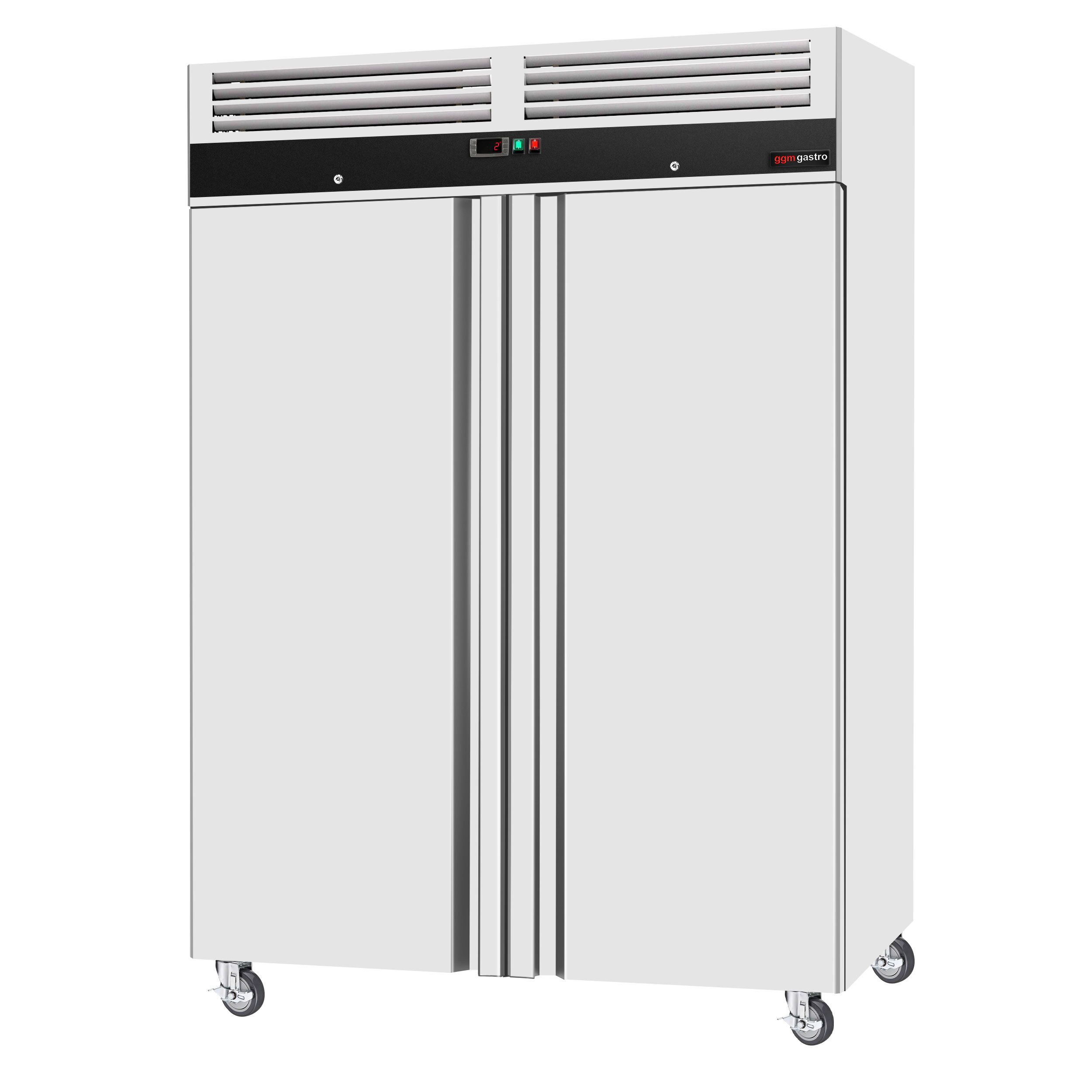 Armoire réfrigérée positive en acier inoxydable ECO – 1200 litres – avec 2 portes