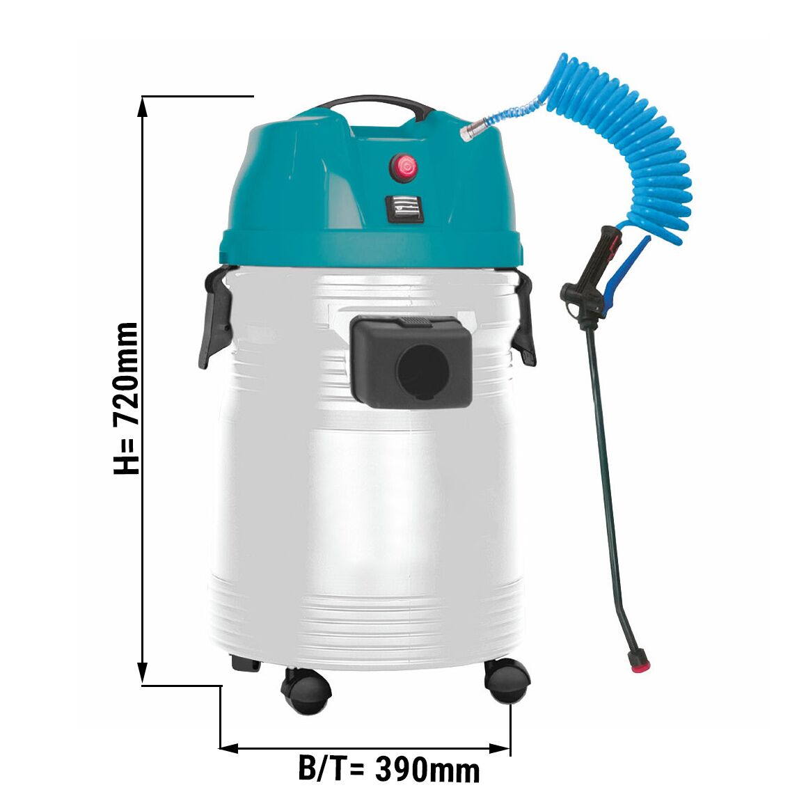 Appareil professionnel de nettoyage des espaces - 13 litres - pulvérisateur sur roues - portée : 10 m