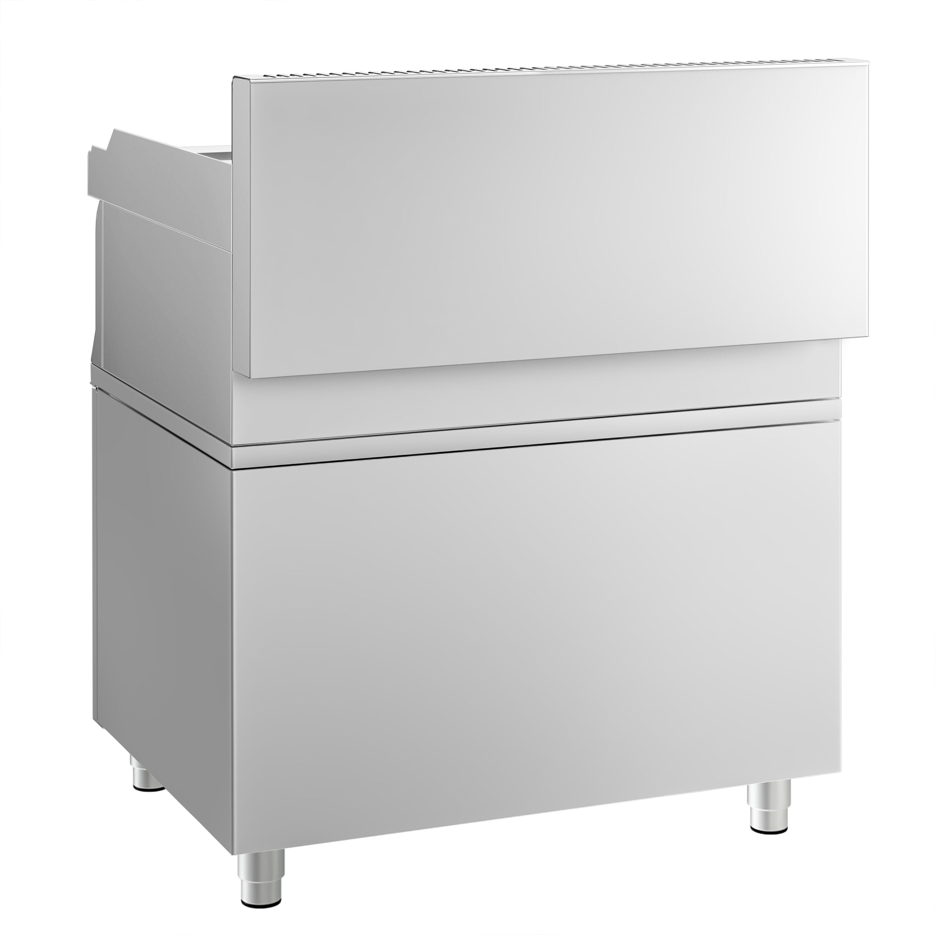 Commercial Electric Griddle - 7.1kW - Smooth/Ribbed Plate (half & half) - Cooking area: 795x535mm - with Cabinet Base - 2 Doors