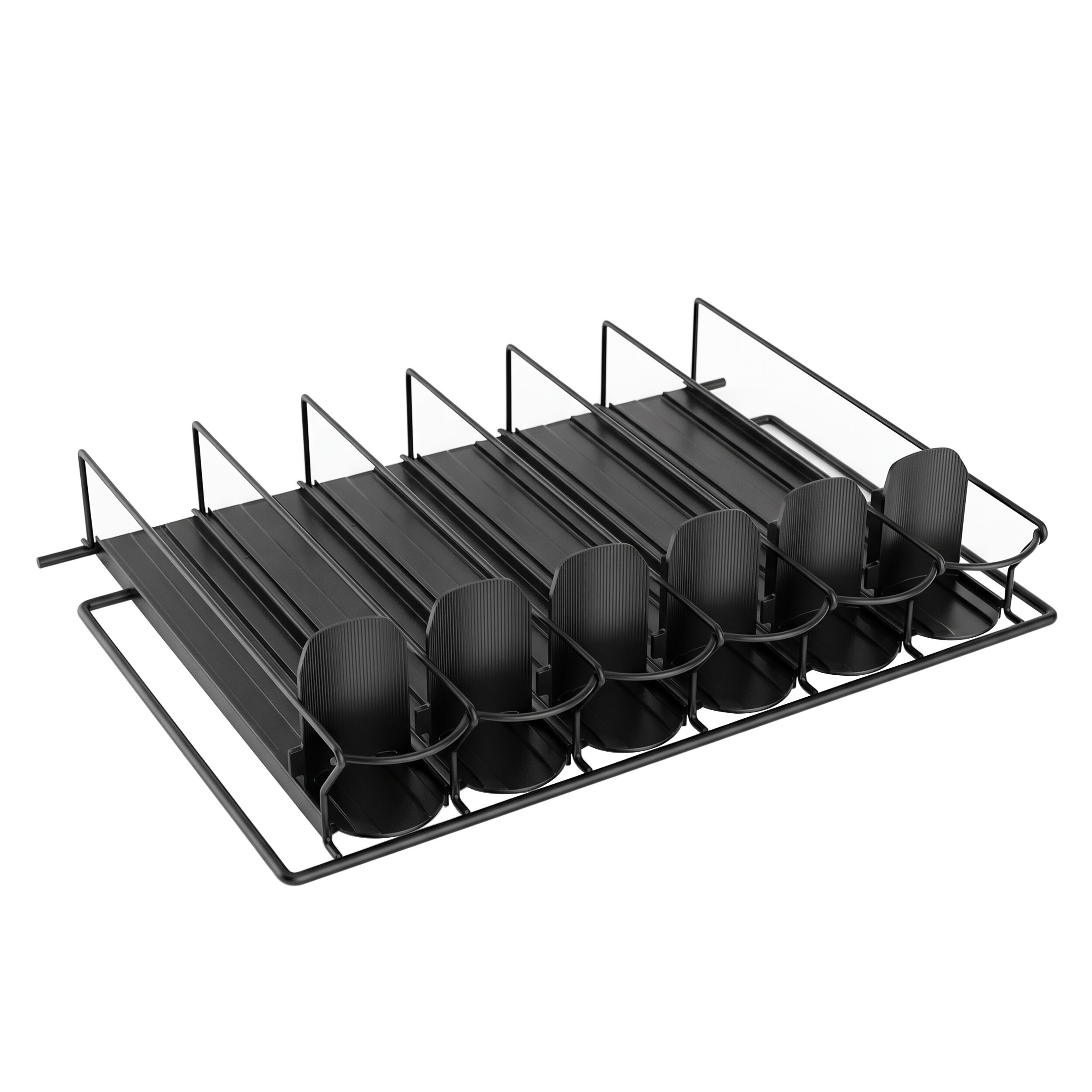 (2pcs.) Gravity Feed Bottle Rack – 6 Lanes