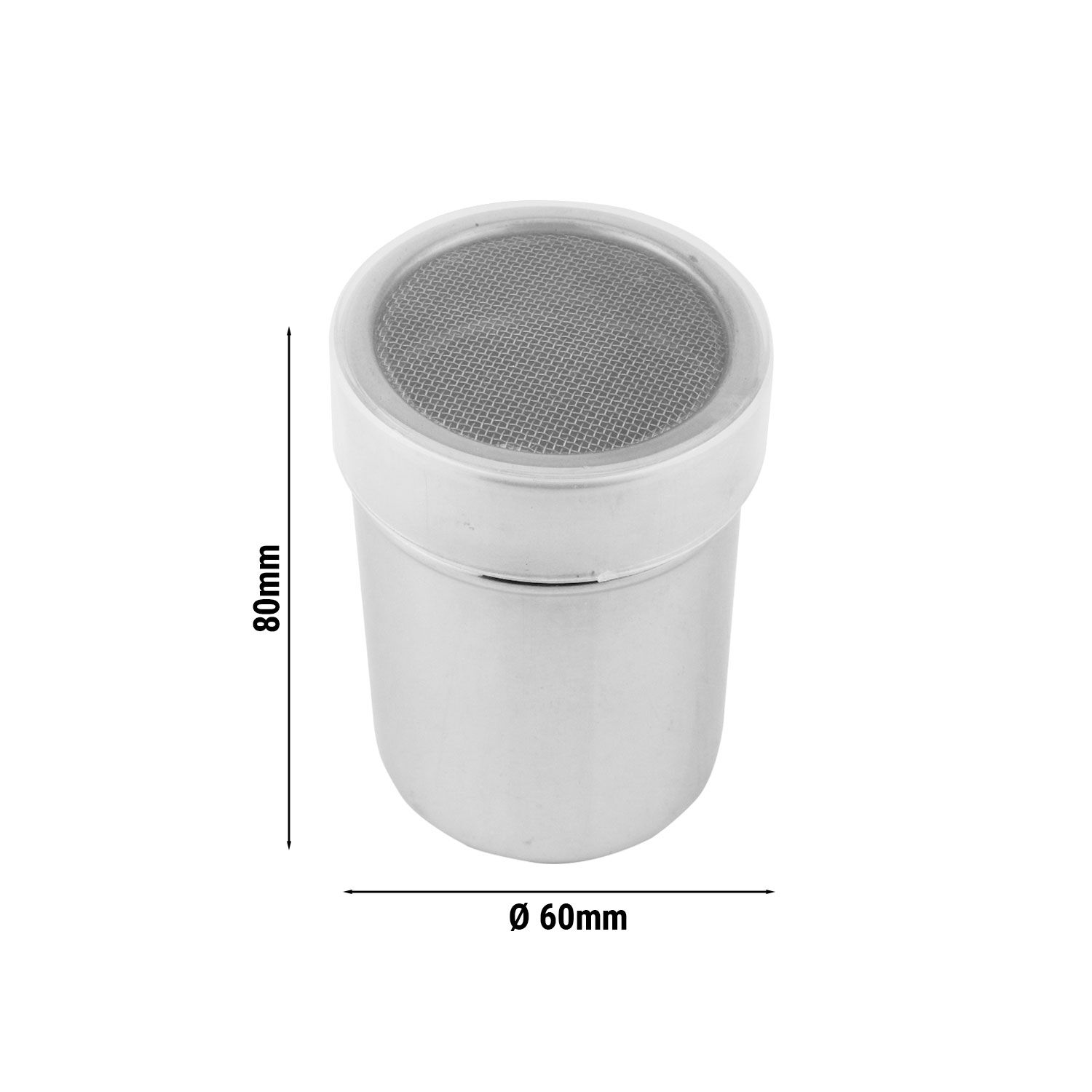 (6 Stück) - Gewürzstreuer - Aluminium - Höhe: 80mm