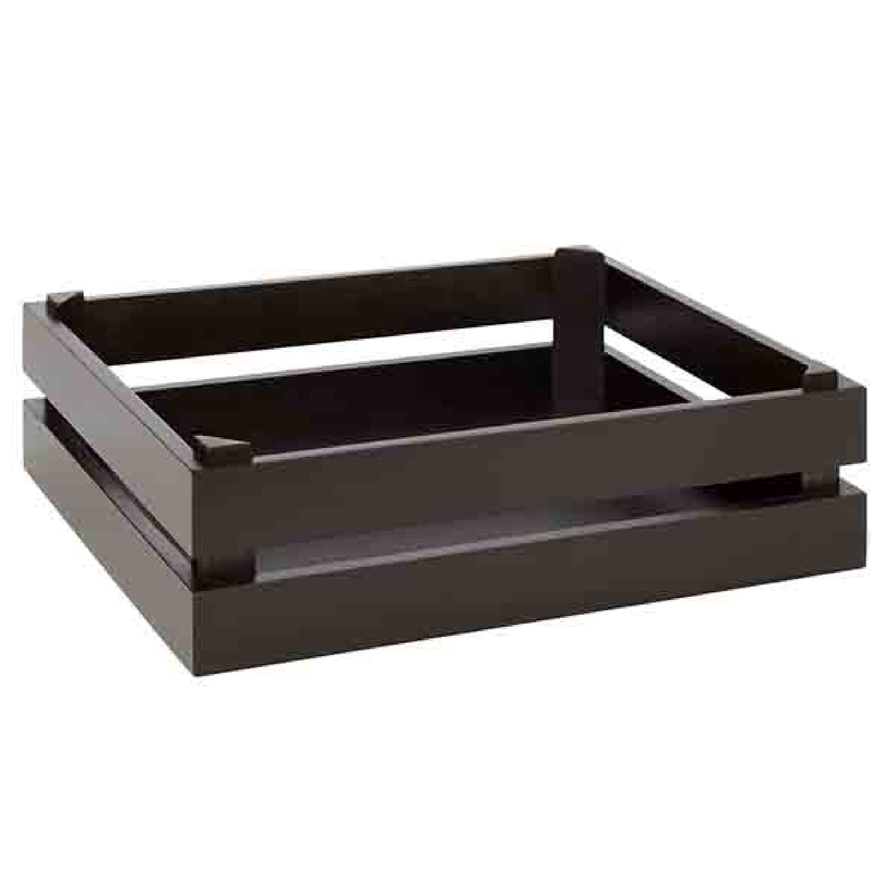Caisse pour buffet - SUPERBOX - Bois - Noir - Hauteur:105mm - compatible avec GN 1/2