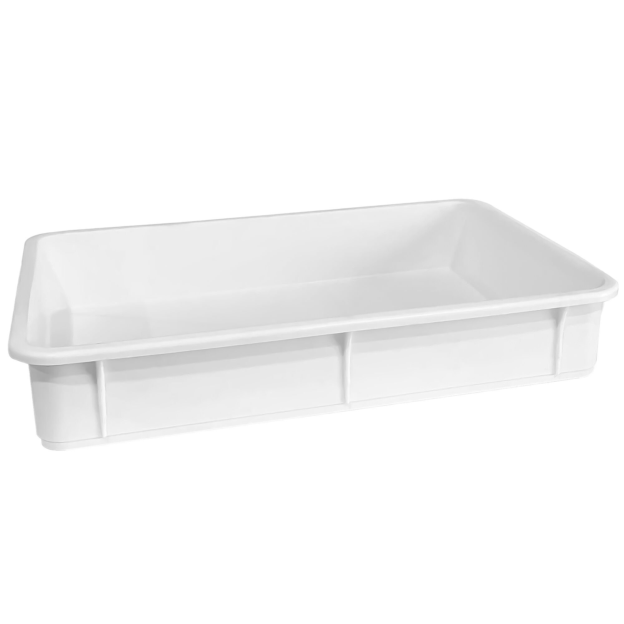 Bac à pâtons - Set - Professionnel - 8 bacs & 1 couvercle - EN 600x400 - Hauteur:100mm - Polypropylène - Blanc