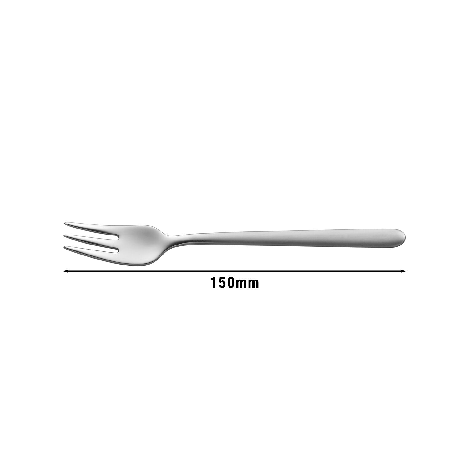 ZWILLING | Chiaro Cake Fork – 150 mm - 18/10 Stainless Steel - Tapered Tines - Mirror-Polished - Dishwasher Safe