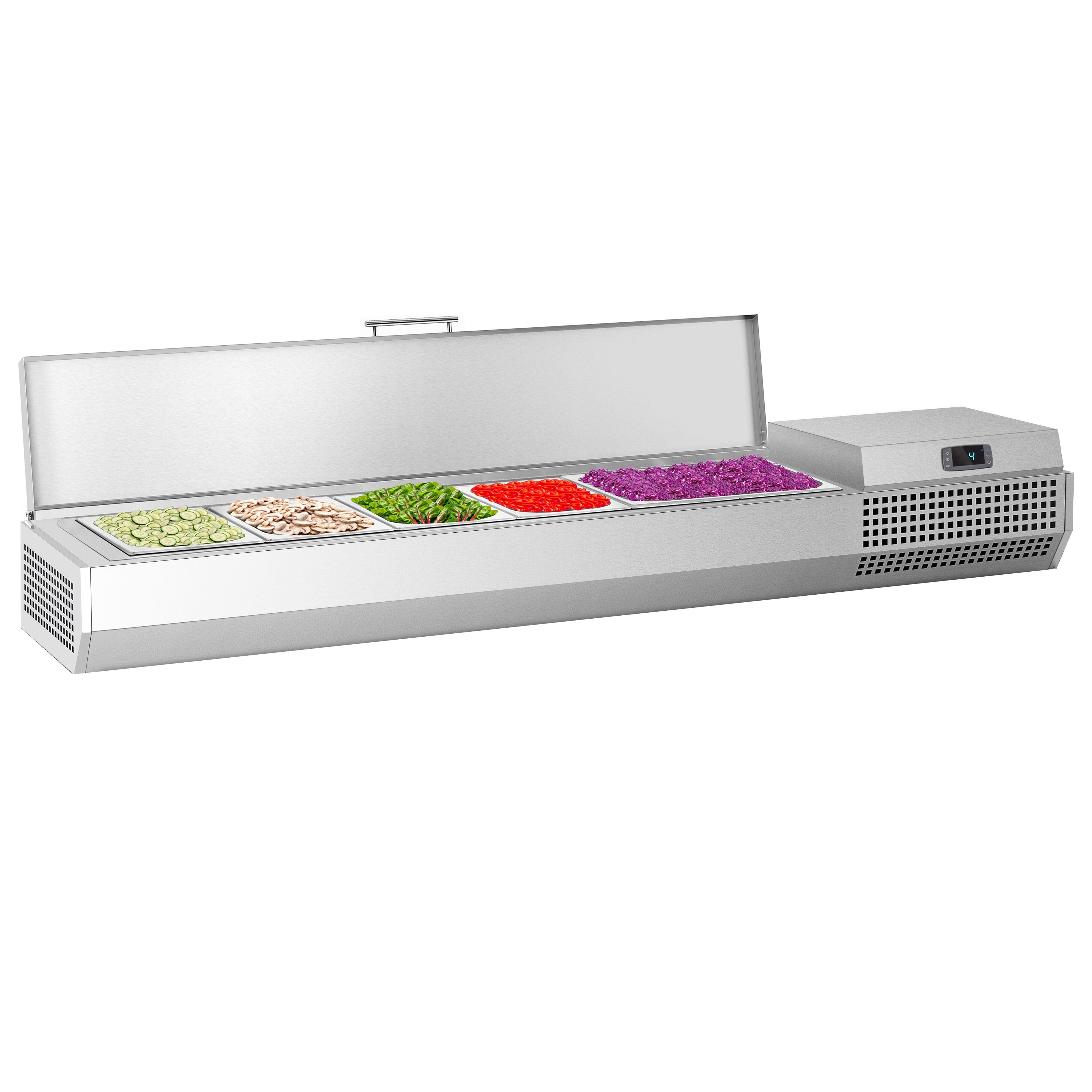 Vitrine Réfrigérée à Ingrédients PREMIUM PLUS - 1493x353mm - 6x GN 1/4