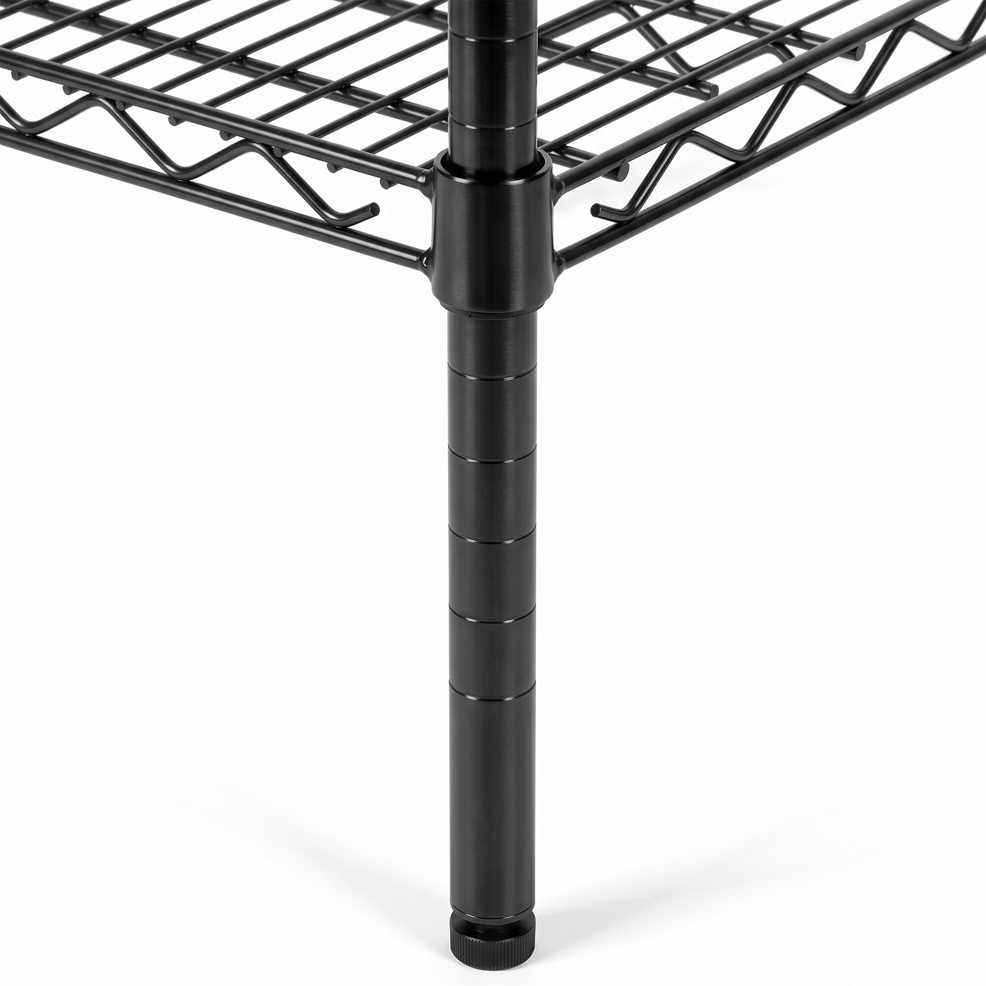 Μαύρη Ατσάλινη Ραφιέρα - 1500x450mm - με 4 Ράφια 