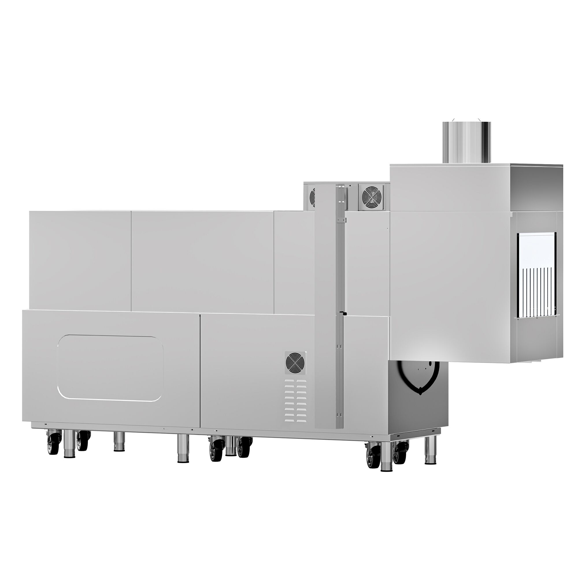 Lavastoviglie con trasporto a cestello professionale - Elettronica - 31,00kW - con tunnel di asciugatura