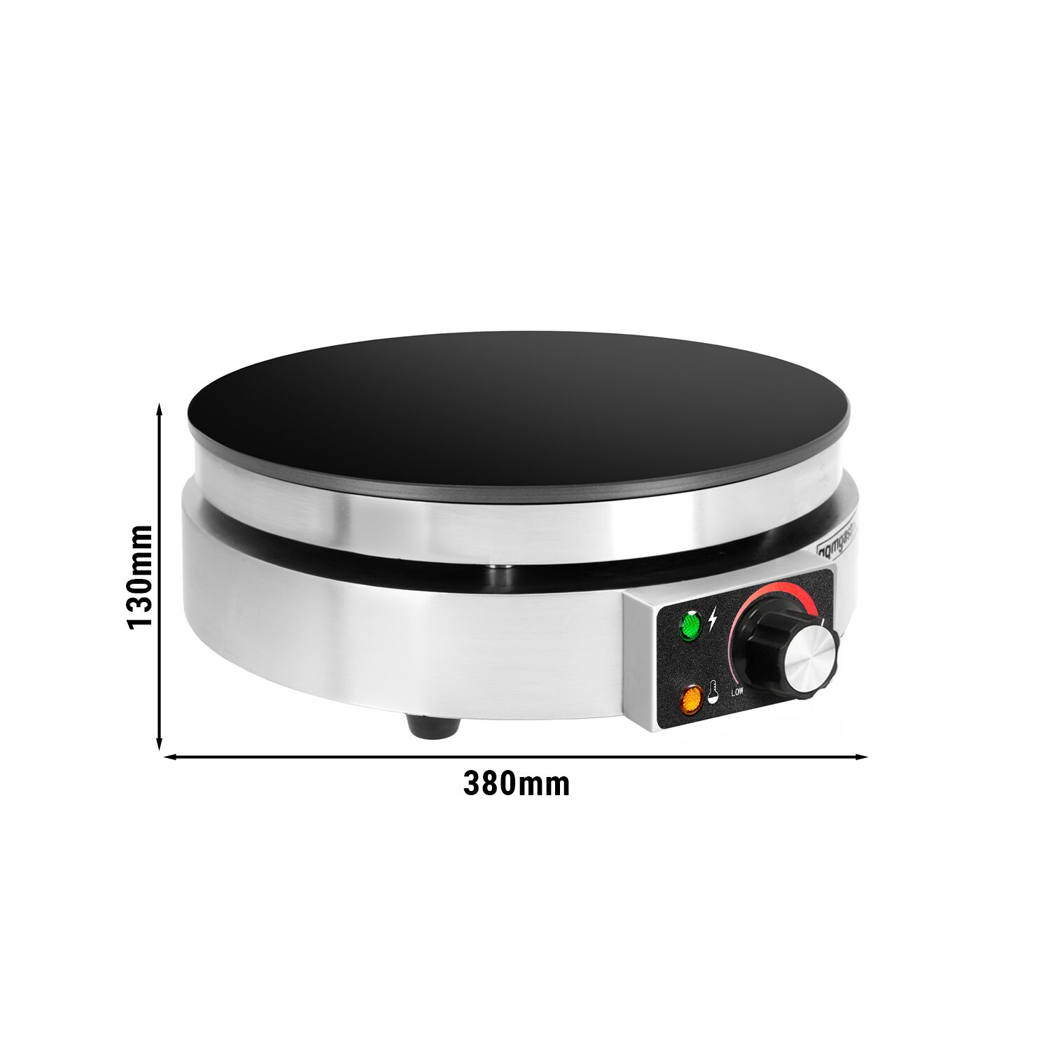 Crêpière professionnelle - Thermostat réglable - Ø 370mm