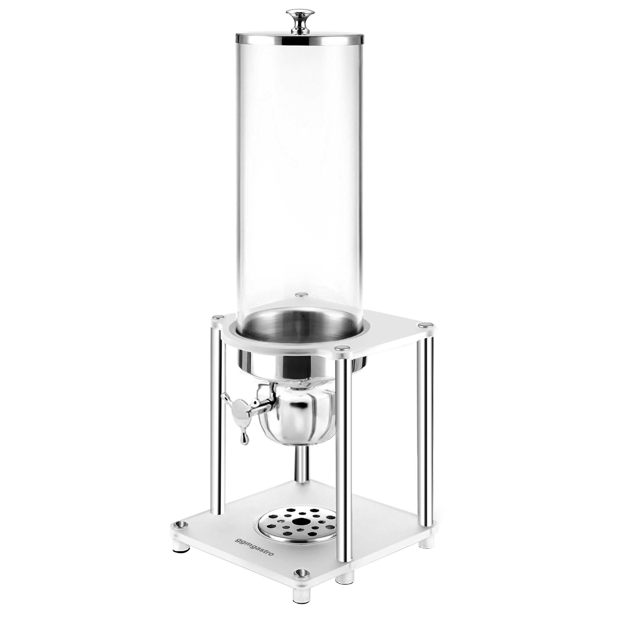 Distributeur de céréales – récipient en plastique – 3,7 litres – Argent