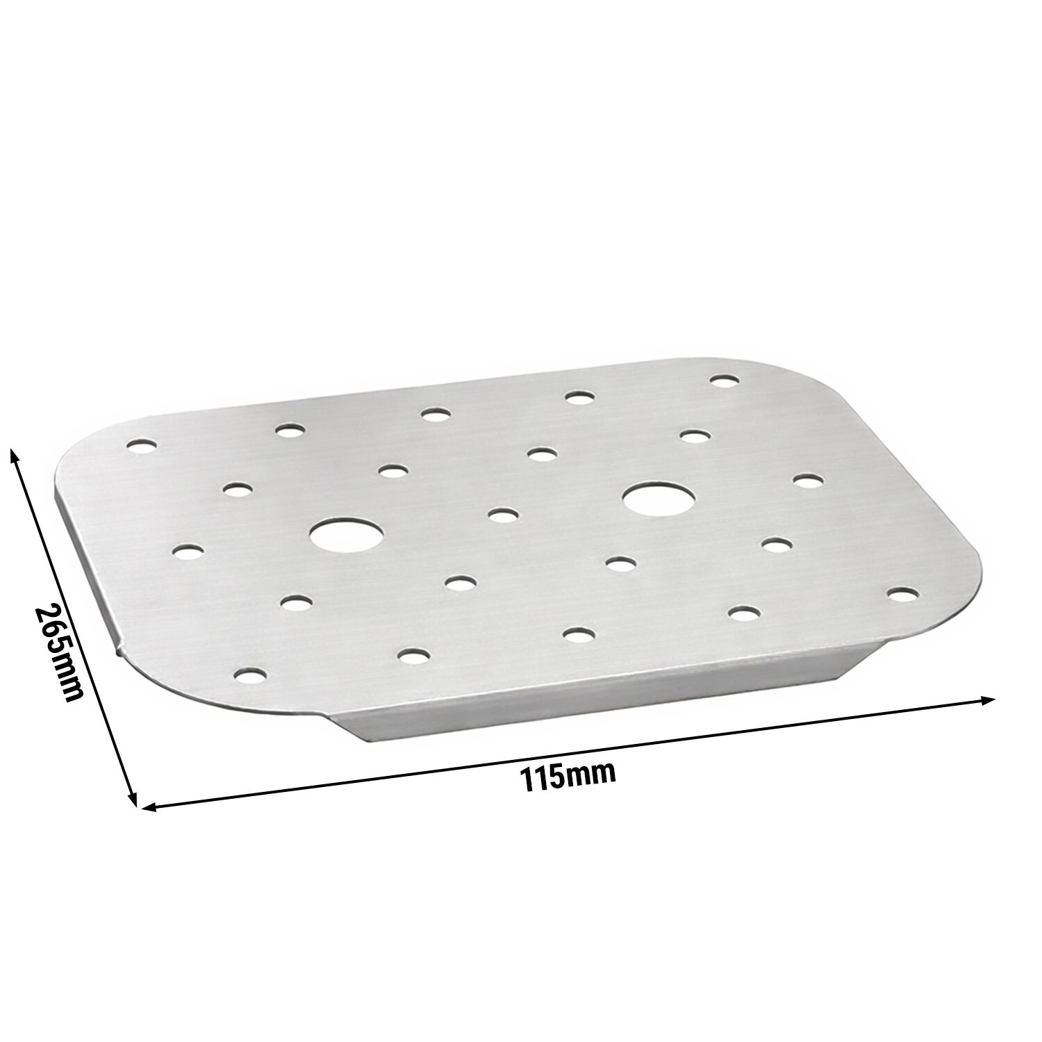 (2 pcs) Égouttoir GN 1/3 en Acier Inoxydable