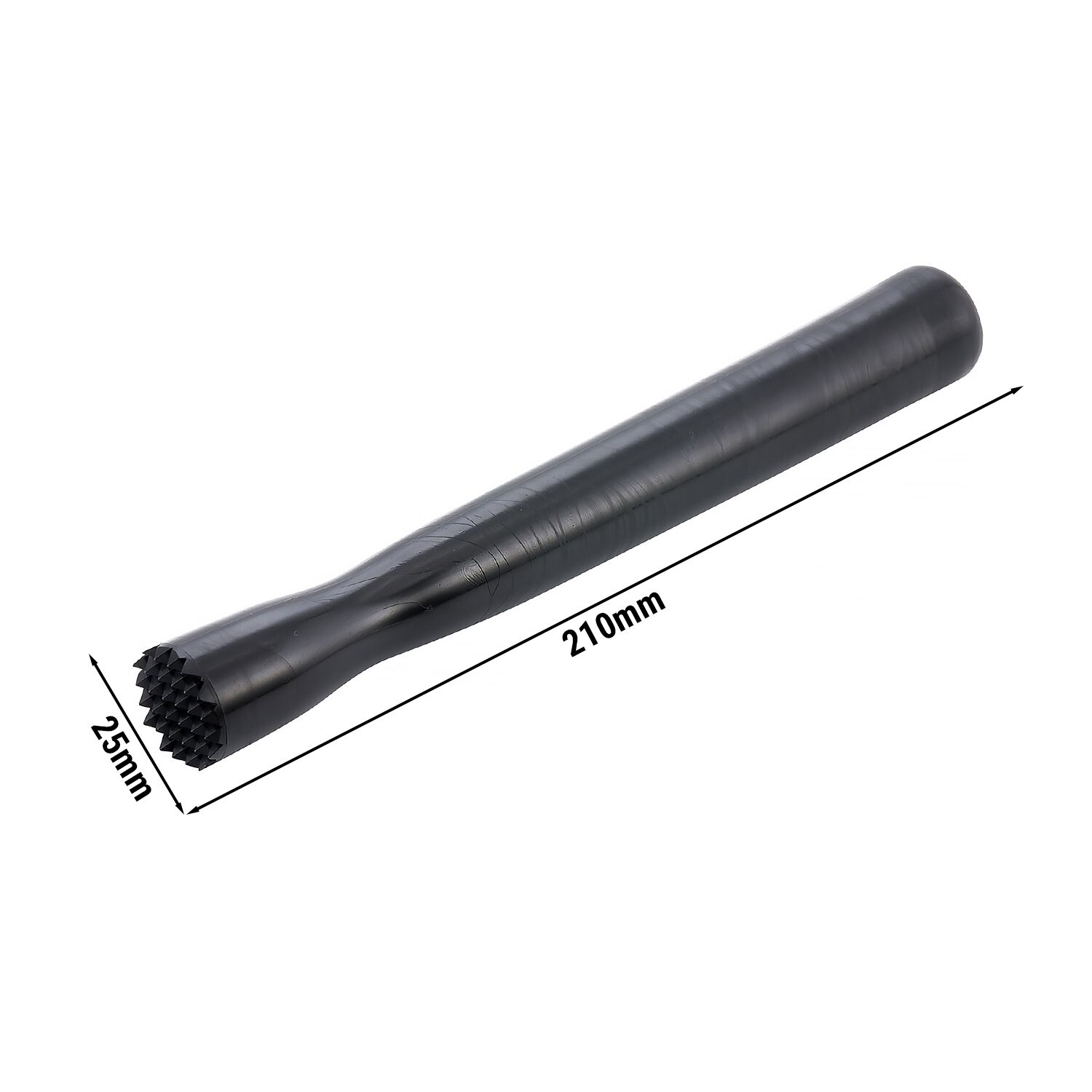 (6 pièces) Pilon – plastique ABS – longueur : 210 mm – Noir