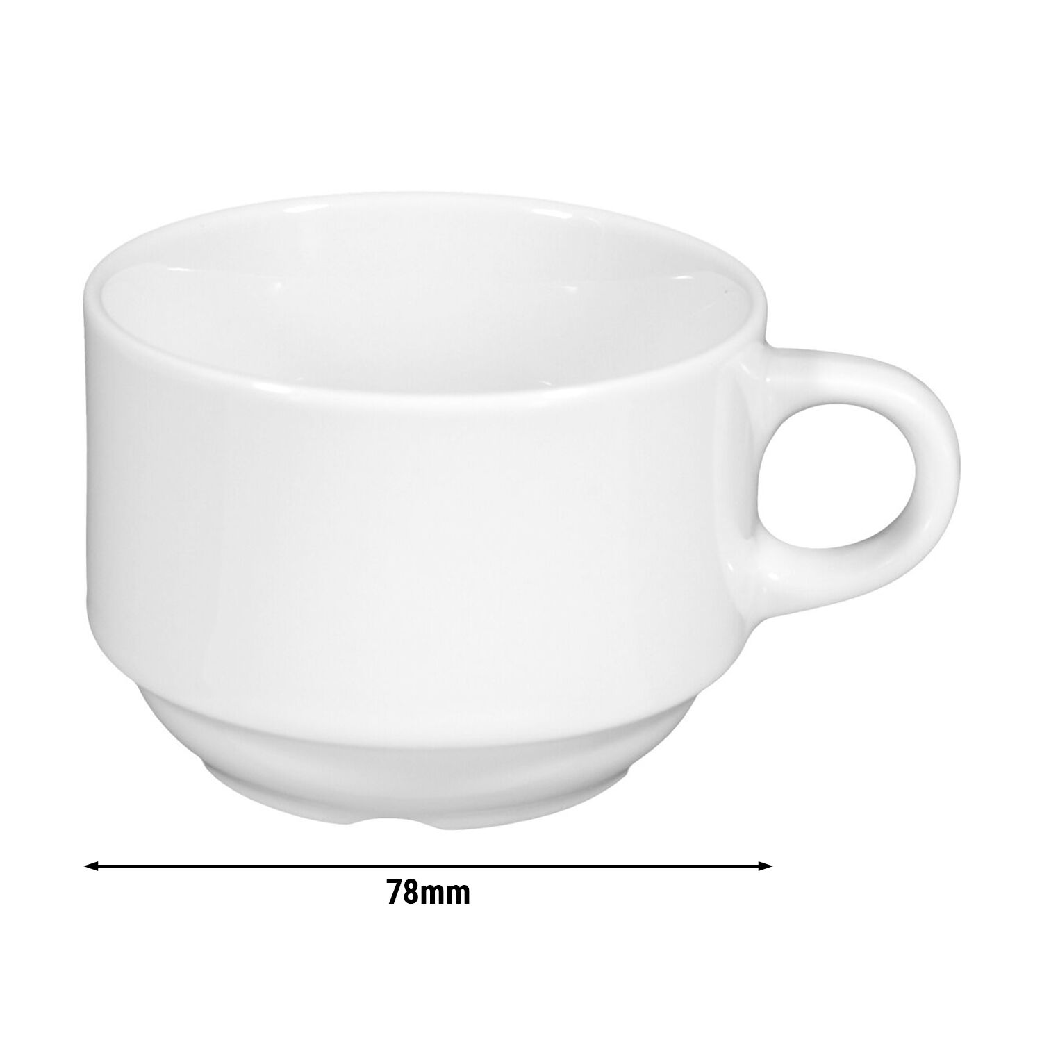(6 pièces) SELTMANN WEIDEN | Tasse à café – 180 ml – Blanc/Uni