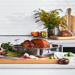 DEMEYERE | INDUSTRY 5 - Roasting pan with roasting grid - 390x330mm - Stainless steel
