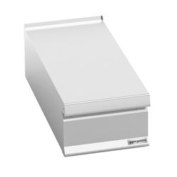 قاعدة محايدة 400mm مع درج - 400x900x300mm - ستانلس ستيل AISI 304 | تشطيب ساتان Scotch-Brite - متوافق مع سلسلة Paolo 900