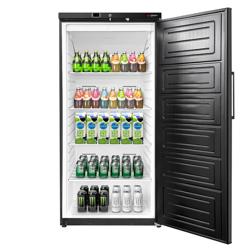 Réfrigérateur de stockage ECO – 600 litres – avec 1 porte – intérieur de la porte en plastique – Noir