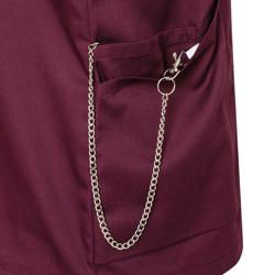 (6 pièces) KARLOWSKY | Casaque femme manches courtes Essential - Aubergine - Taille : 54