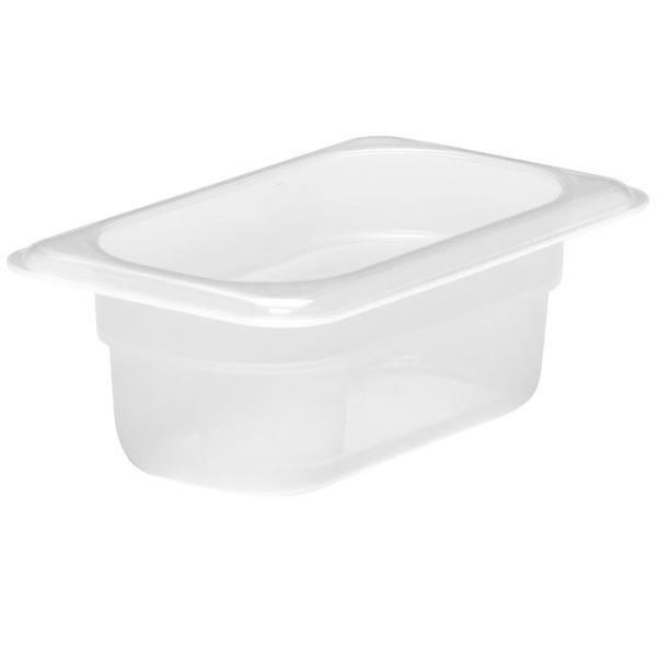 (6 pièces) CAMBRO | Contenants GN 1/9 en polypropylène – laiteux – hauteur : 65 mm         