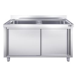 Szafka ze zlewem do mycia garnków  - 2000x600mm -  z 2 zlewami