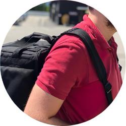 Pizza Bag / Borsa termica per scooter - per 8 scatole per pizza 40x40cm - Nero