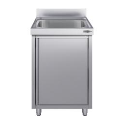 Mueble fregadero de acero Inox. ECO - 0,6 m - 1 cubeta - L 40 x A 40 x P 25 cm