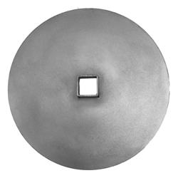 Hasítékkal ellátott hústálca dönernyárshoz - 120x120x10 mm - rozsdamentes acél - kompatibilis: DUI6R | DUI8R | DUI10R