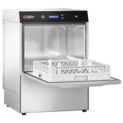 Underbänksdiskmaskin (för shishatillbehör) Dubbelmantlad - Digital - 4,9 kW - med inbyggd avhärdare - med disk-, torkmedels- och tömningspump